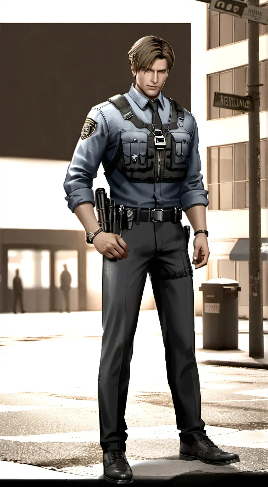 ai character: leon s.kenedy background