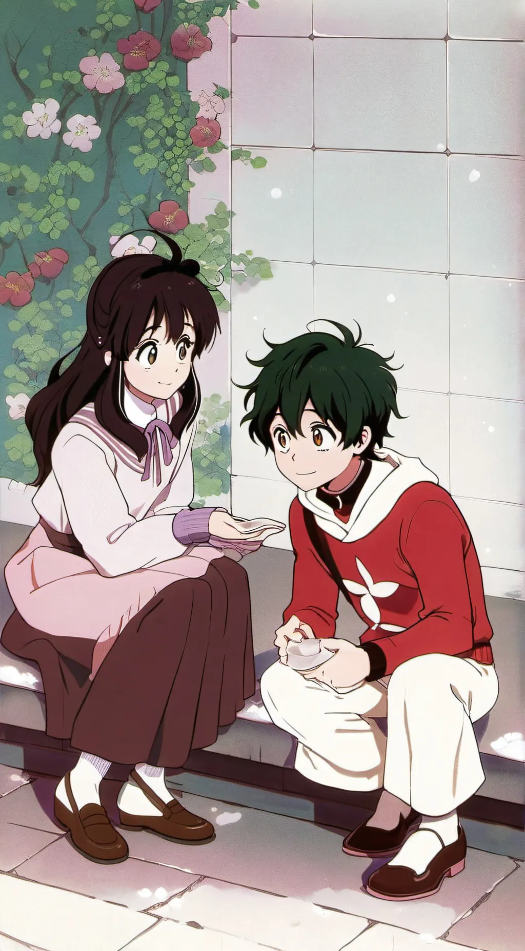 ai character: Deku finds ♥️!? background
