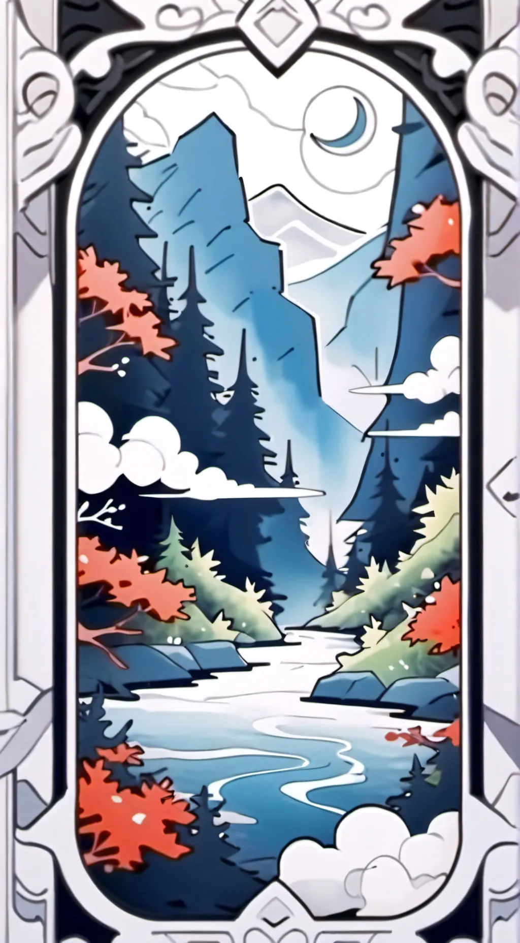 ai character: DW SUS moonflower background