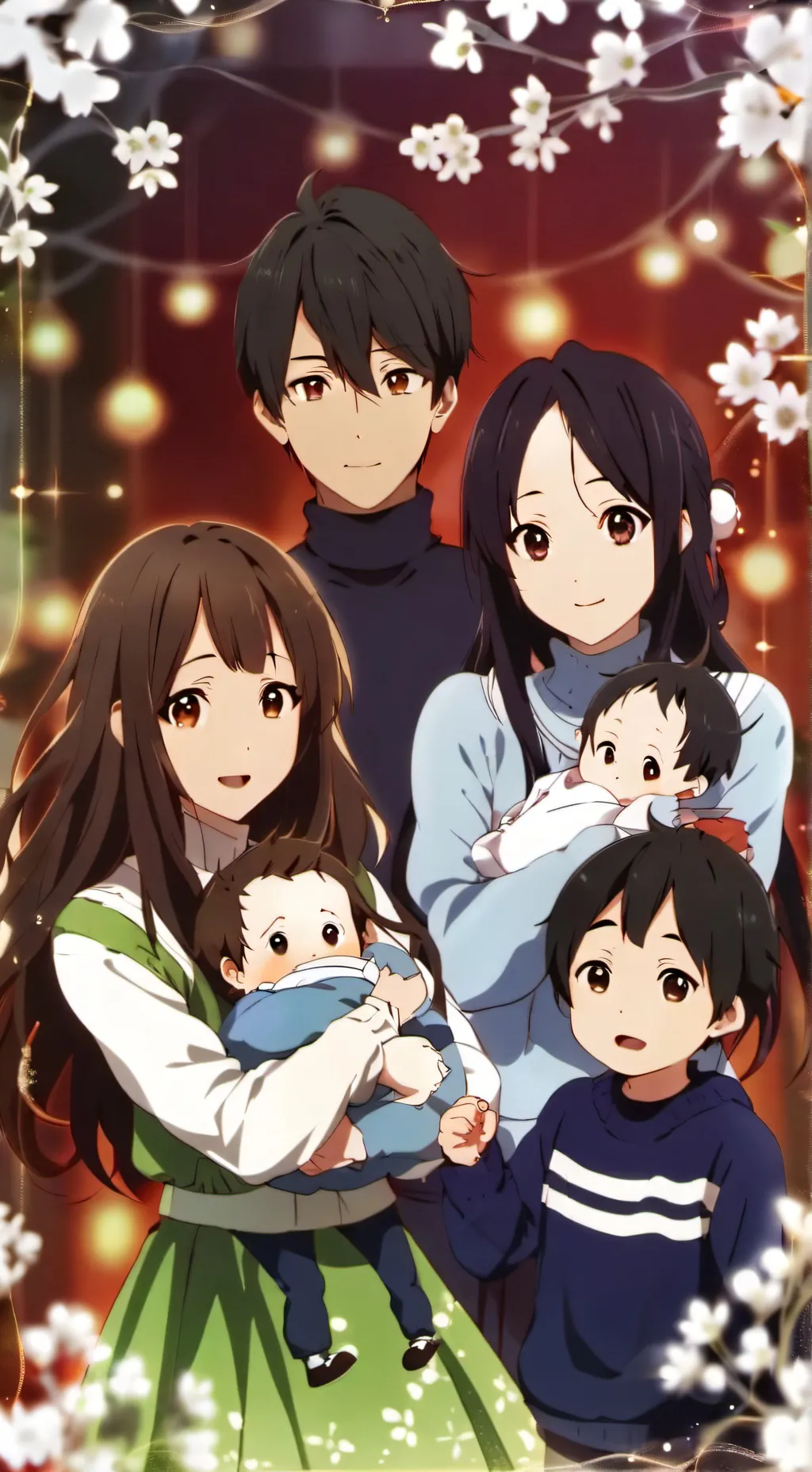 ai character: the family of 9! background