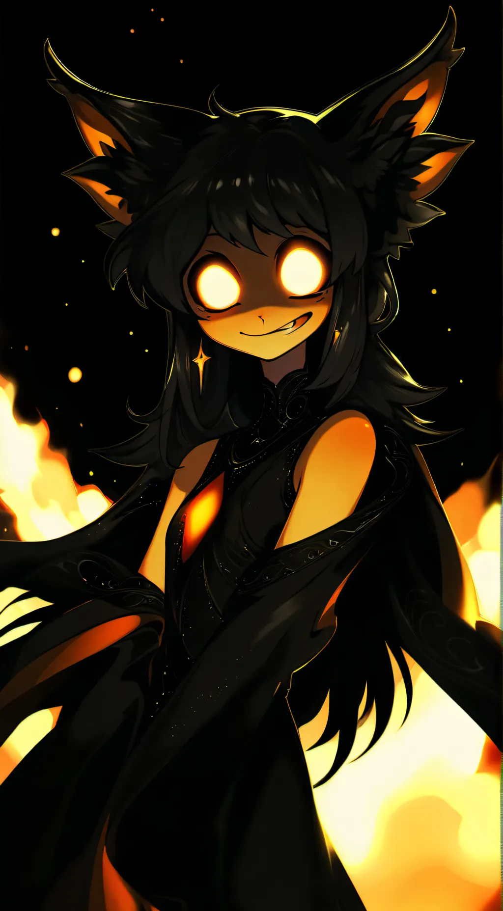 ai character: Wolf CYN background