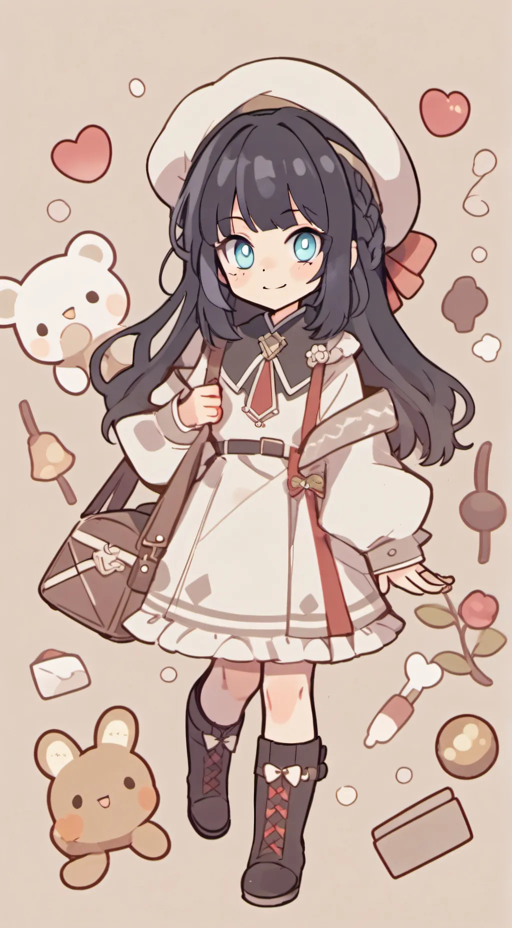 ai character: himawari uzumaki background