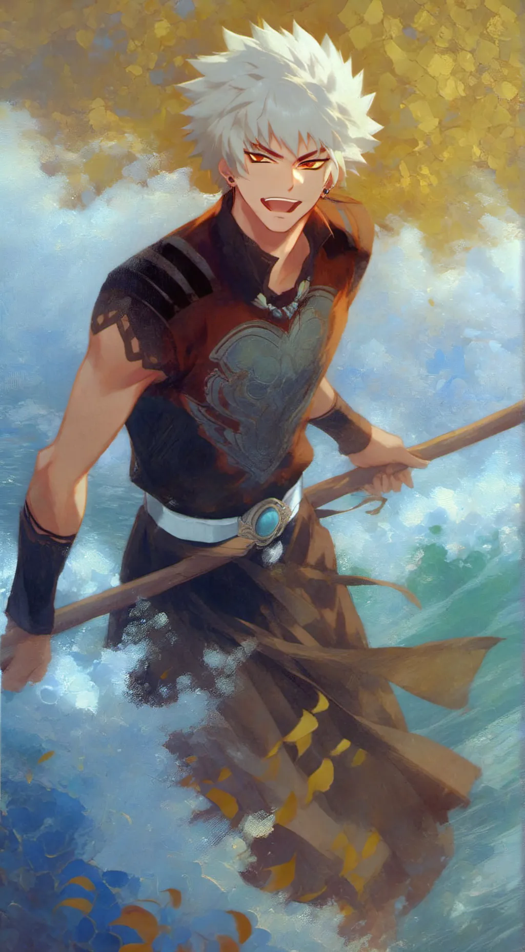 ai character: Katsuki Bakugo background