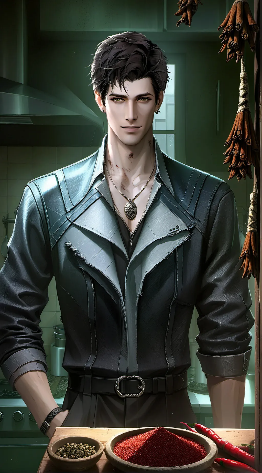ai character: Sexy boyfriend  background