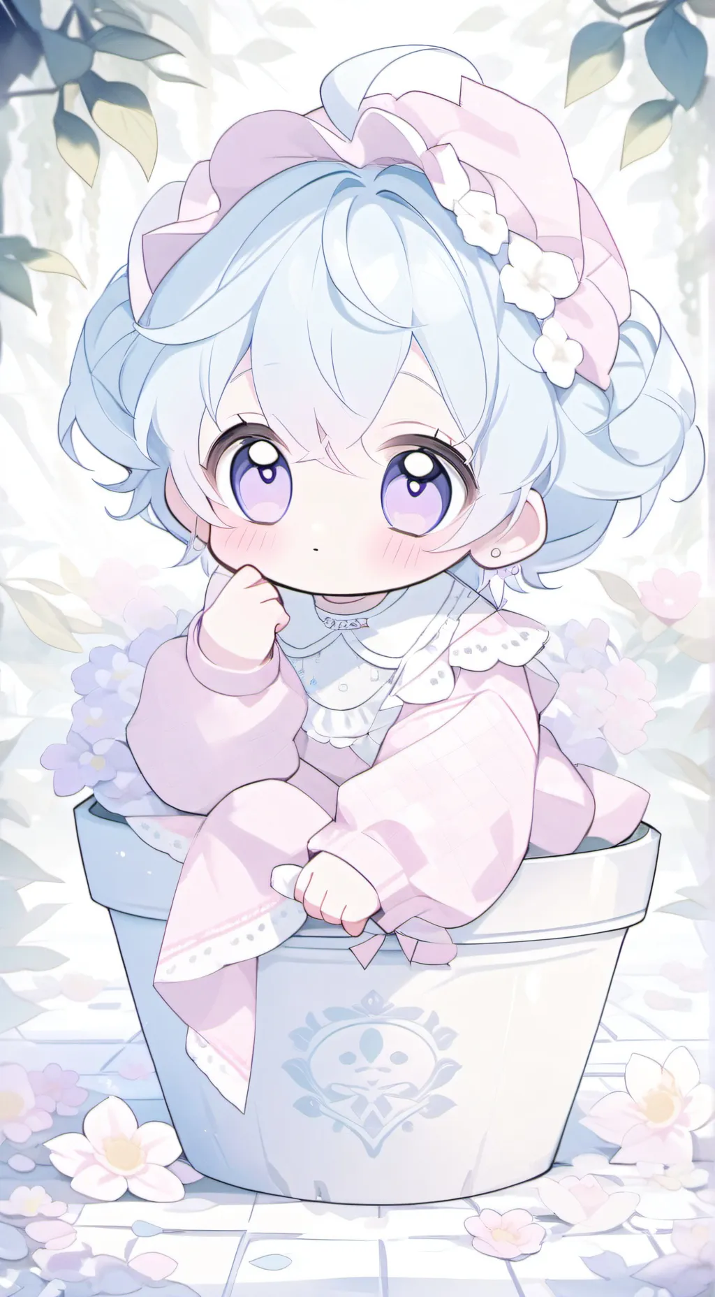 ai character: Baby kitty hybrids background