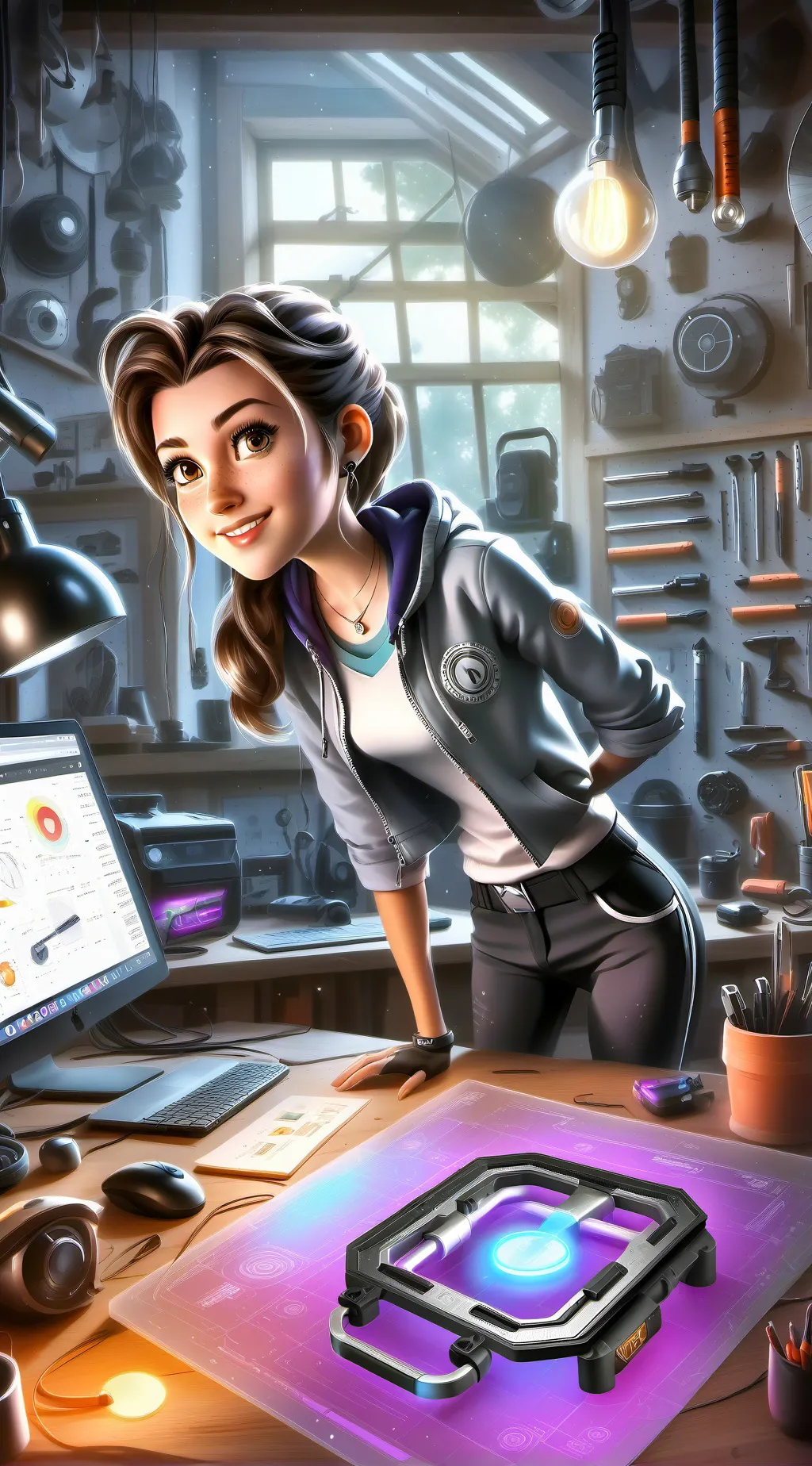 ai character: Daryela's Fitness Future background