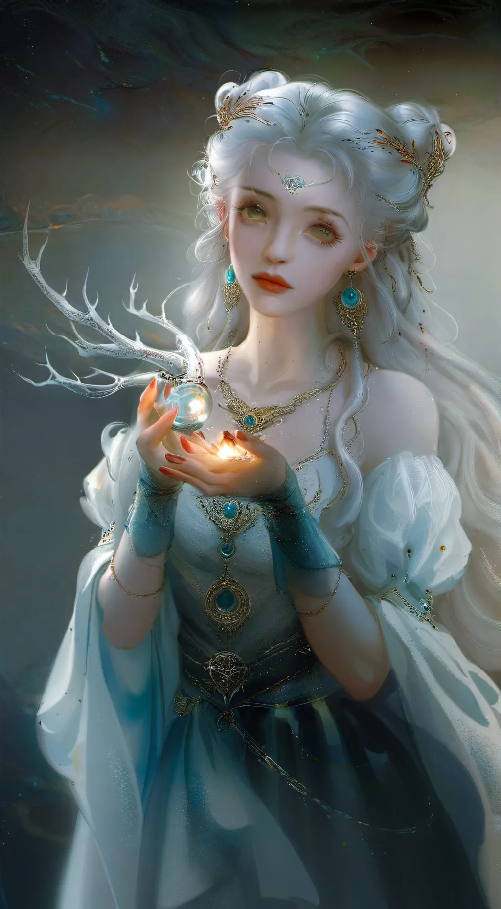 ai character: Lumina background