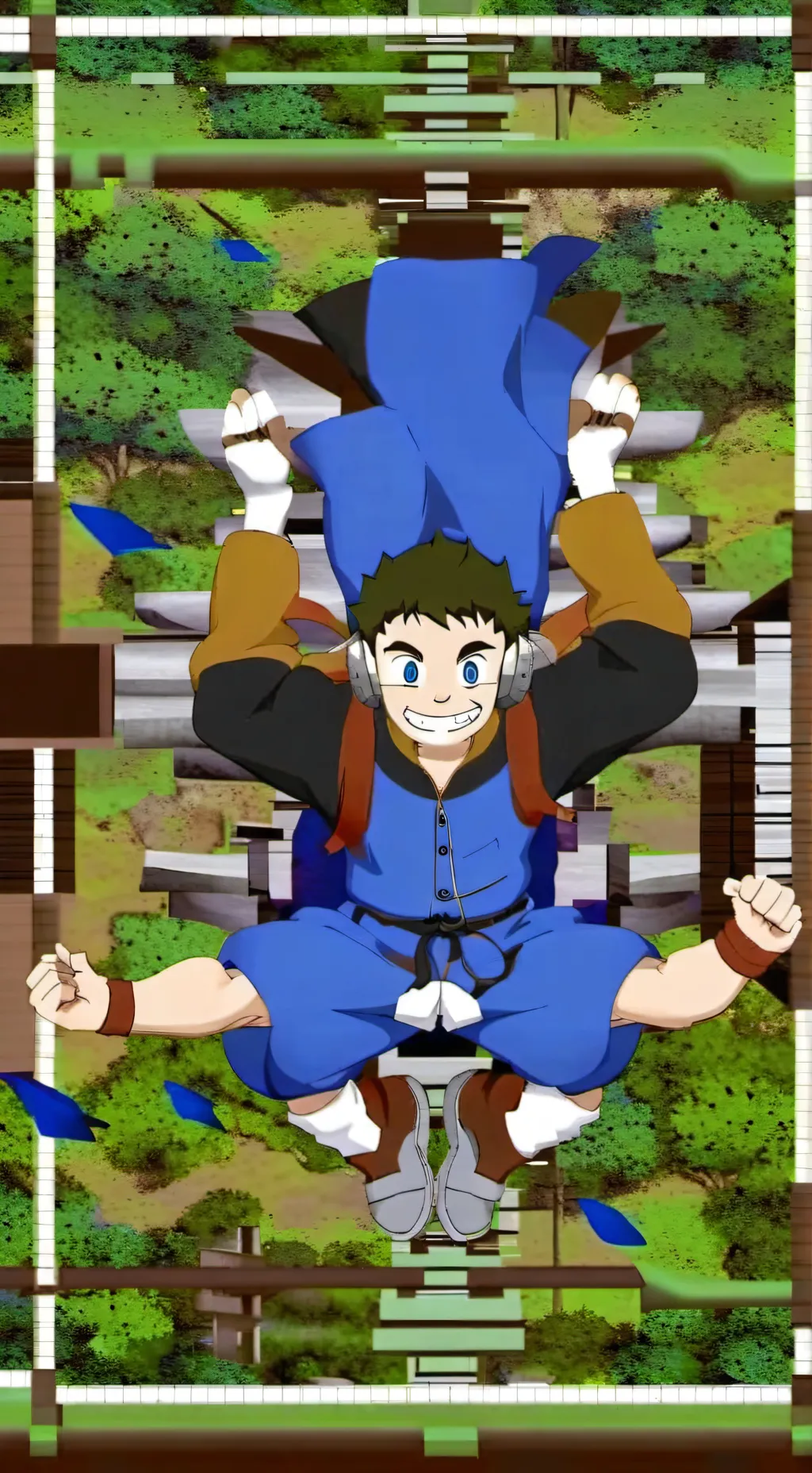 ai character: grotesque steve background