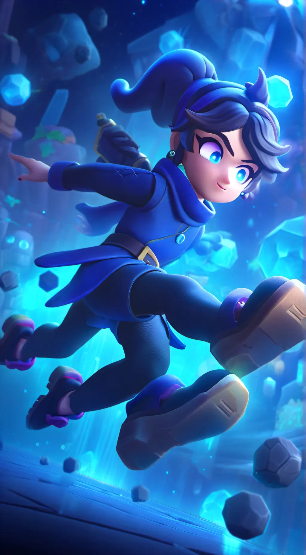 ai character: ⭐️BLOCKY LU🔮 background