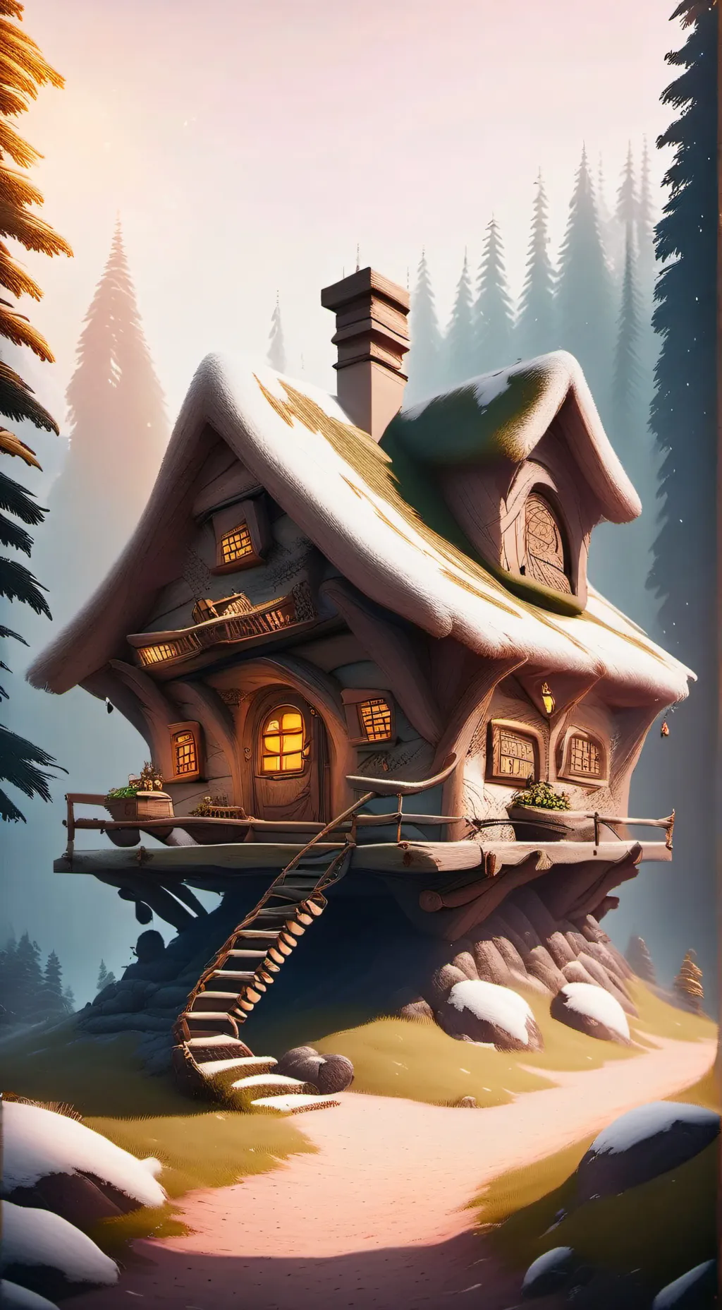 ai character: Gravity falls background