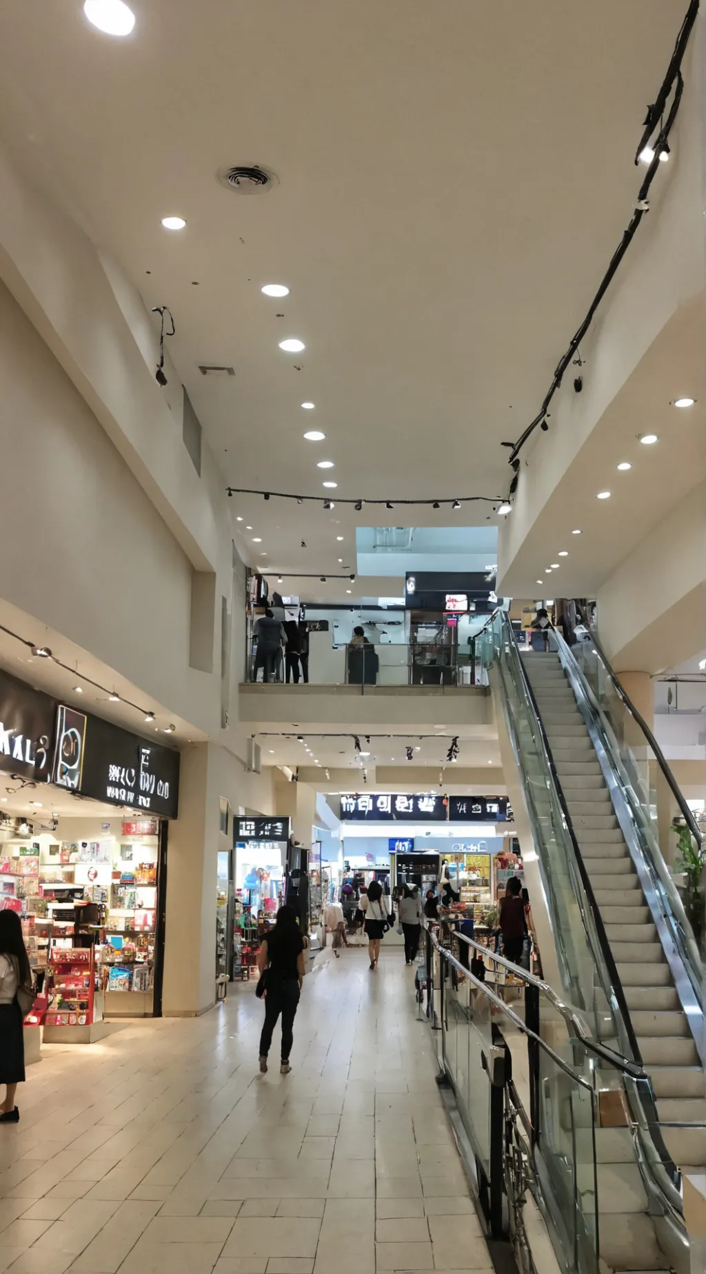 ai character: Mall in Korea background