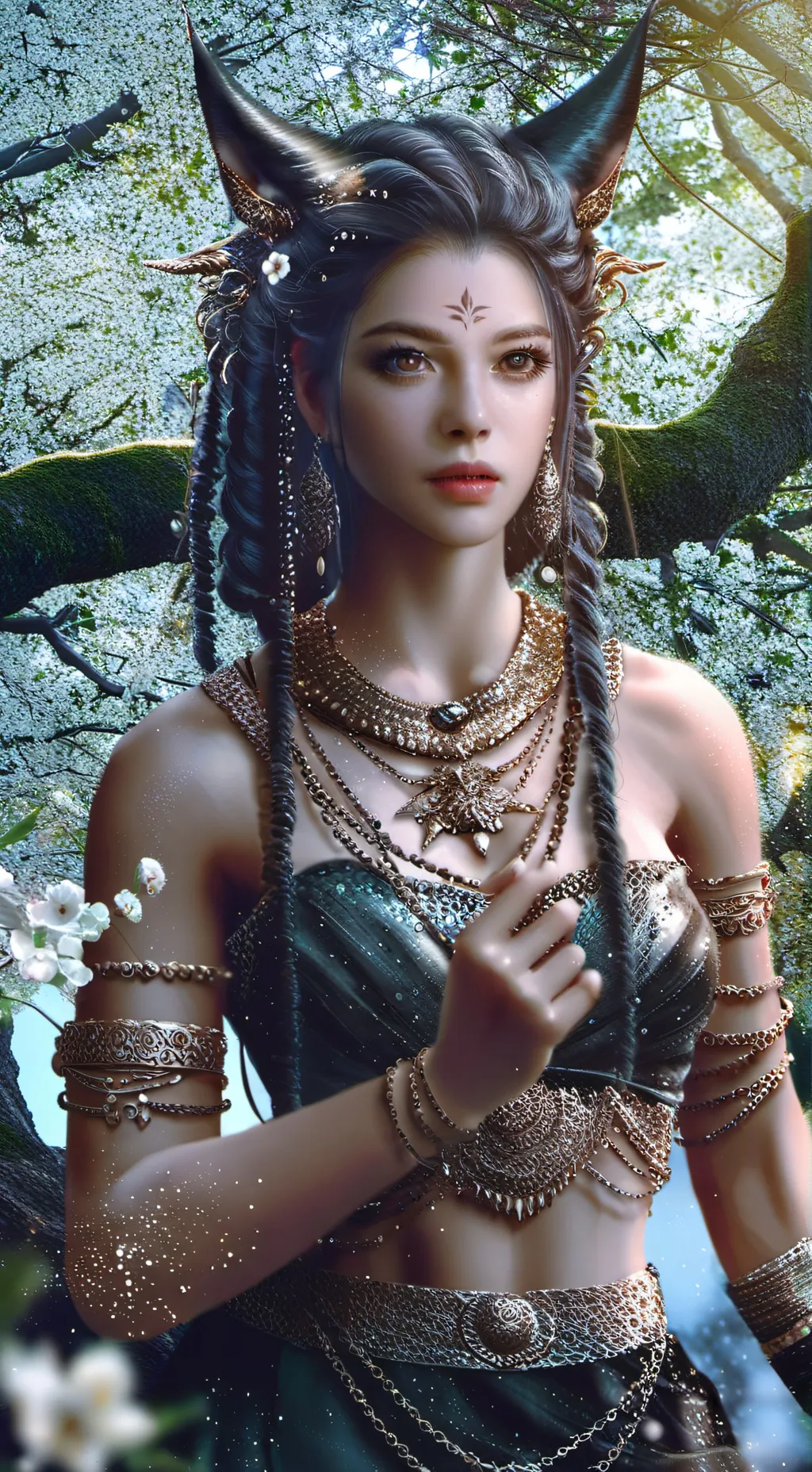 ai character: laya  background