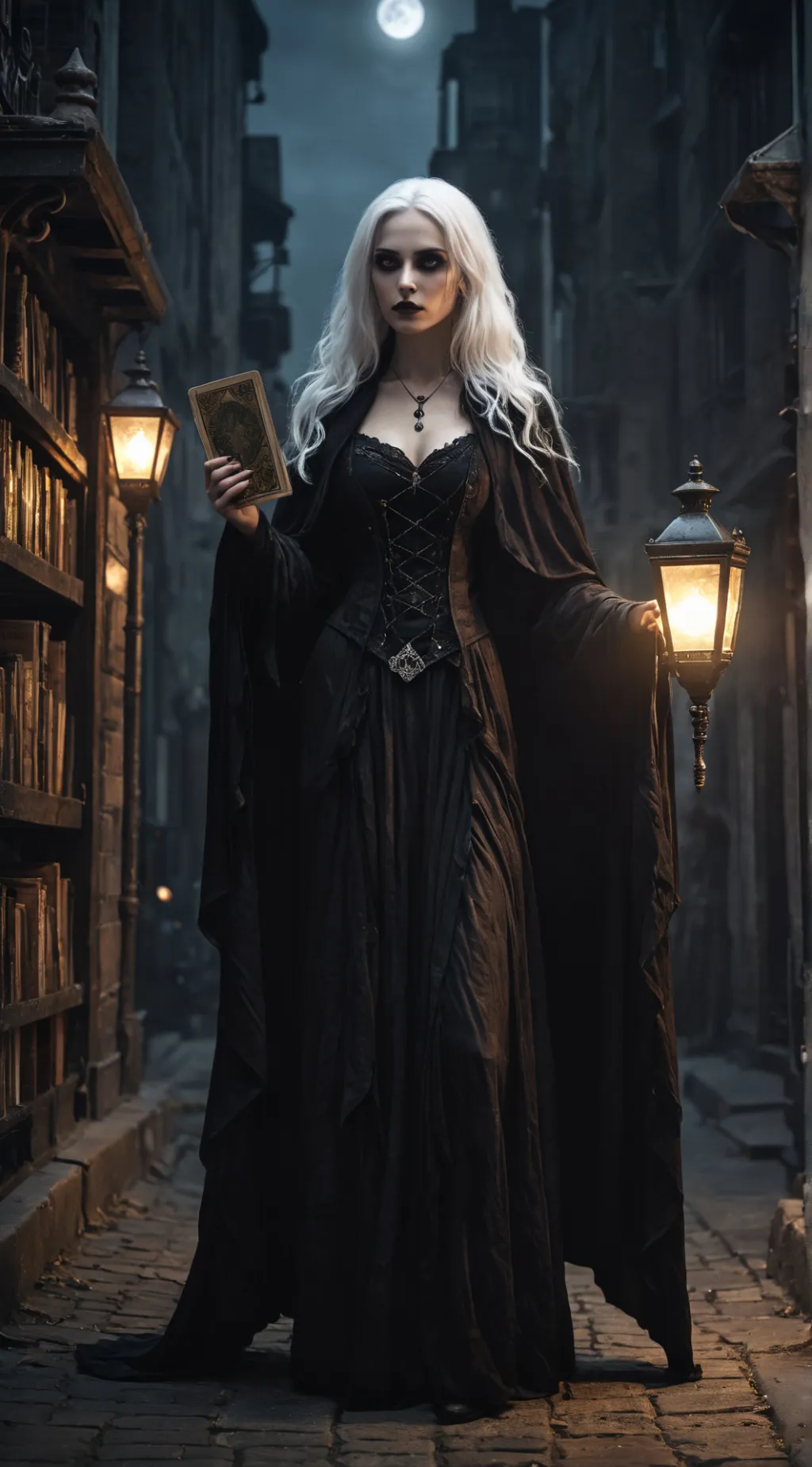 ai character: Luna Snow background