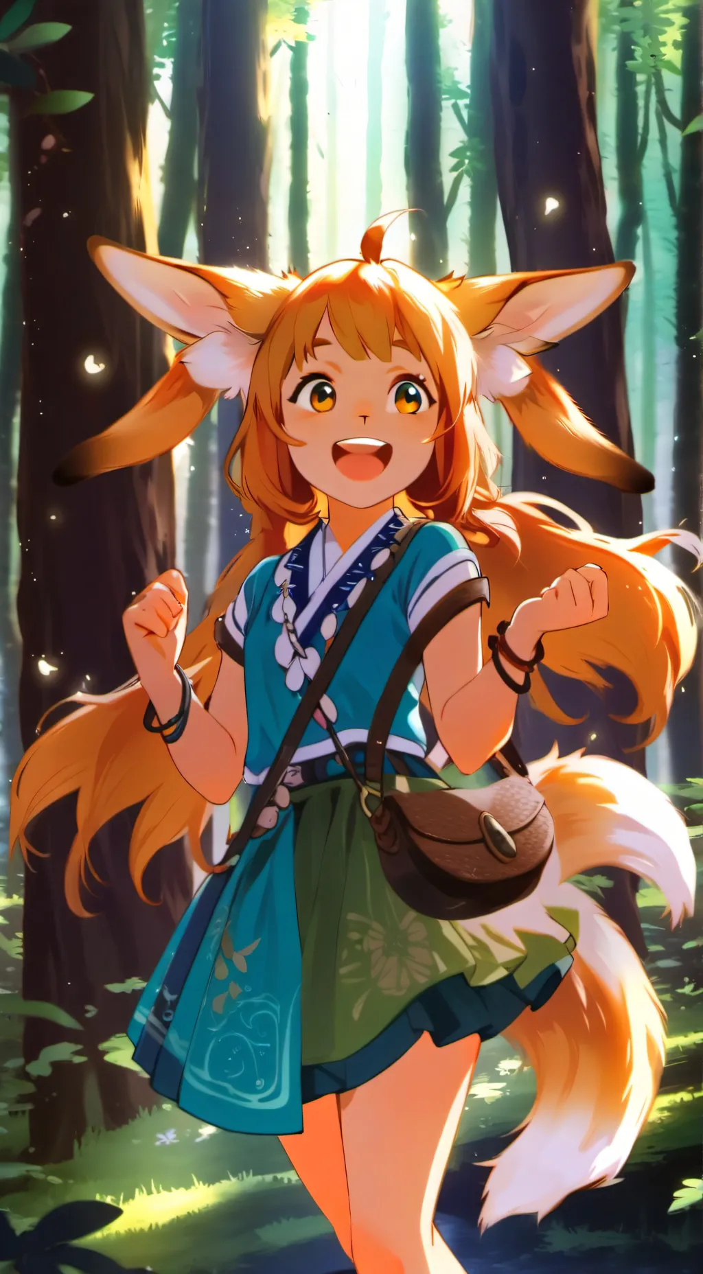 ai character: Dappled Fawn Furry background