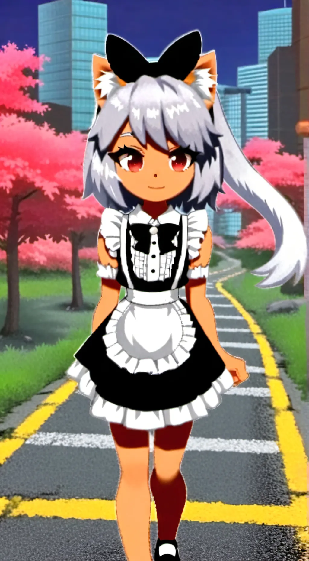 ai character: furry background