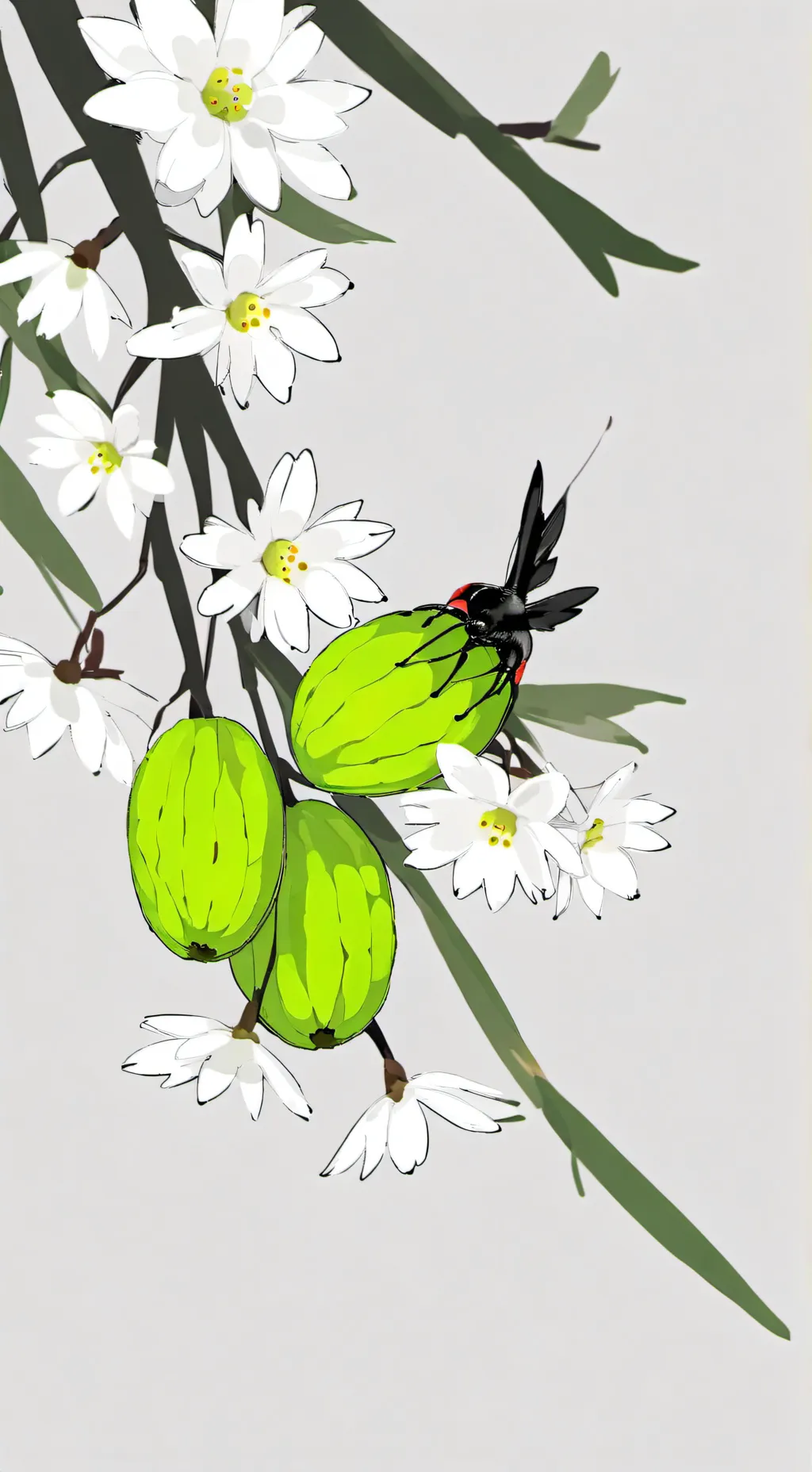 ai character: Hollyberry cookie background