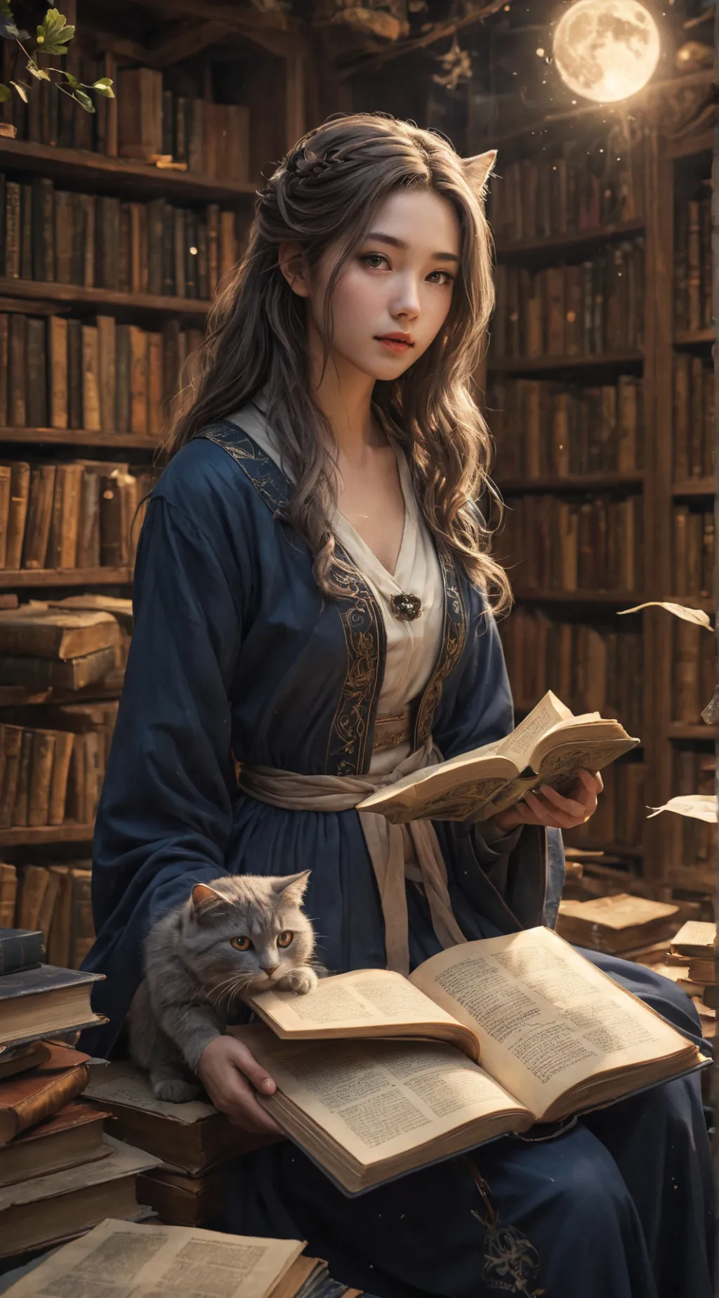 ai character: Selene background