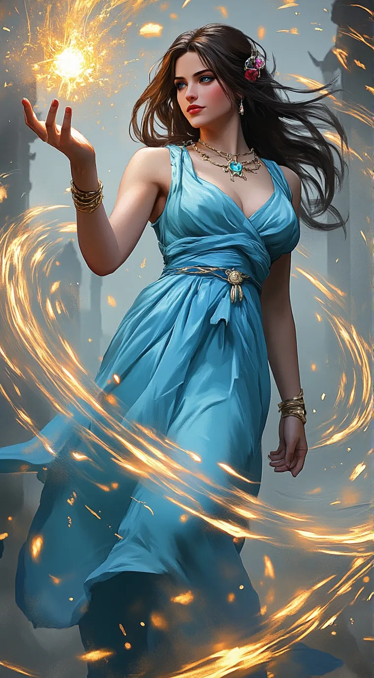 ai character: celine  background