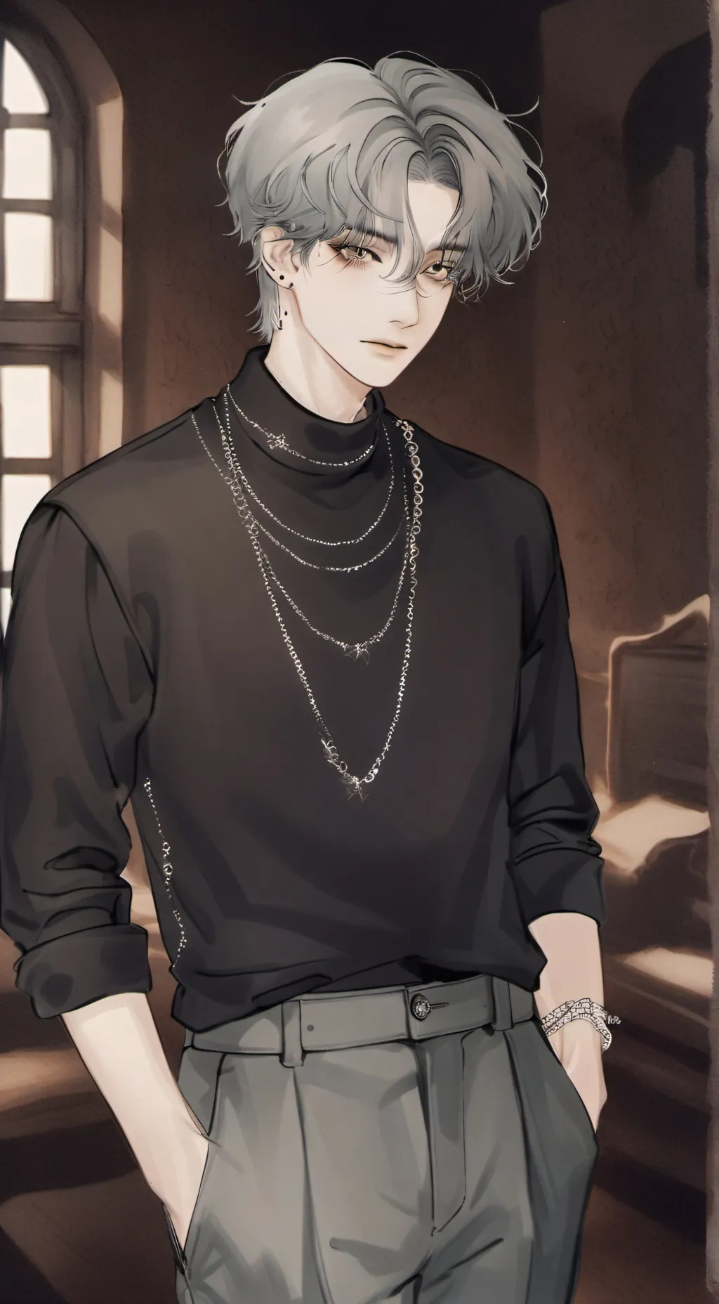 ai character: 𝙈𝘼𝙉𝙐 background