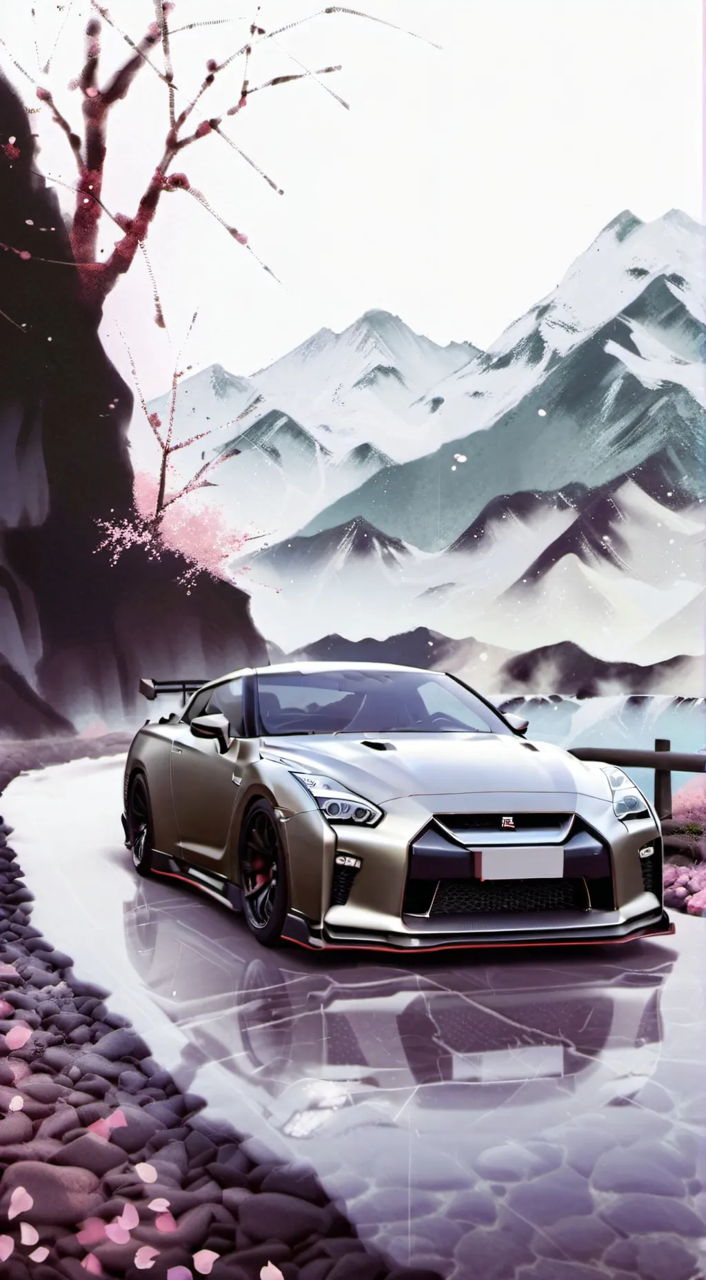 ai character: Nissan gt-r Nismo  background