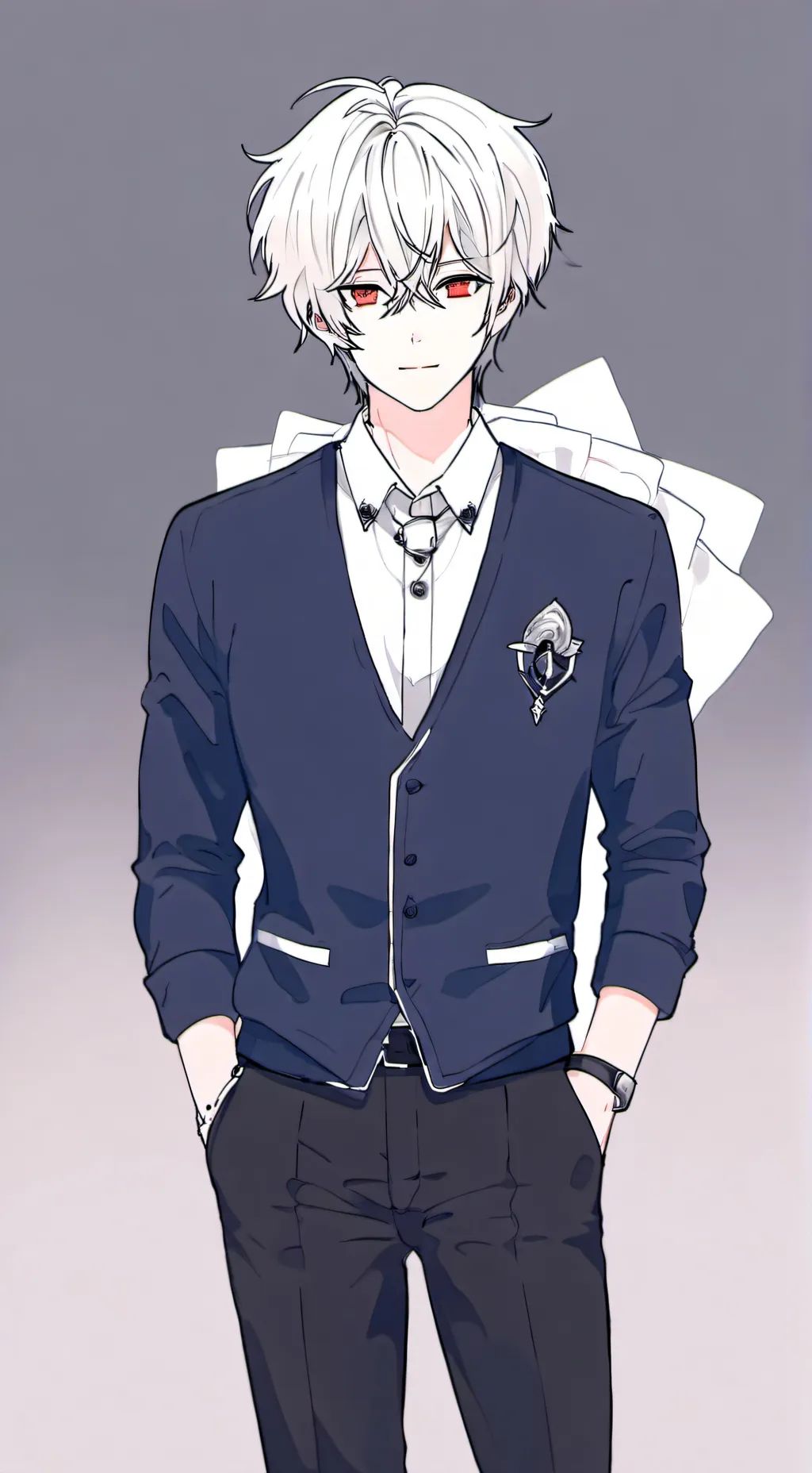 ai character: Levi  background
