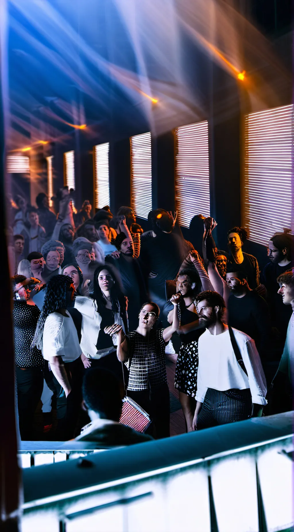 ai character: Night club  background