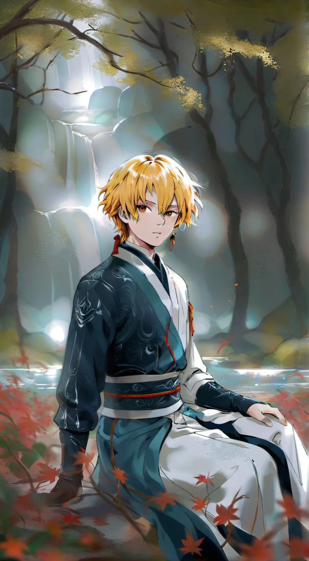 ai character: Zenitsu Agatsuma  background