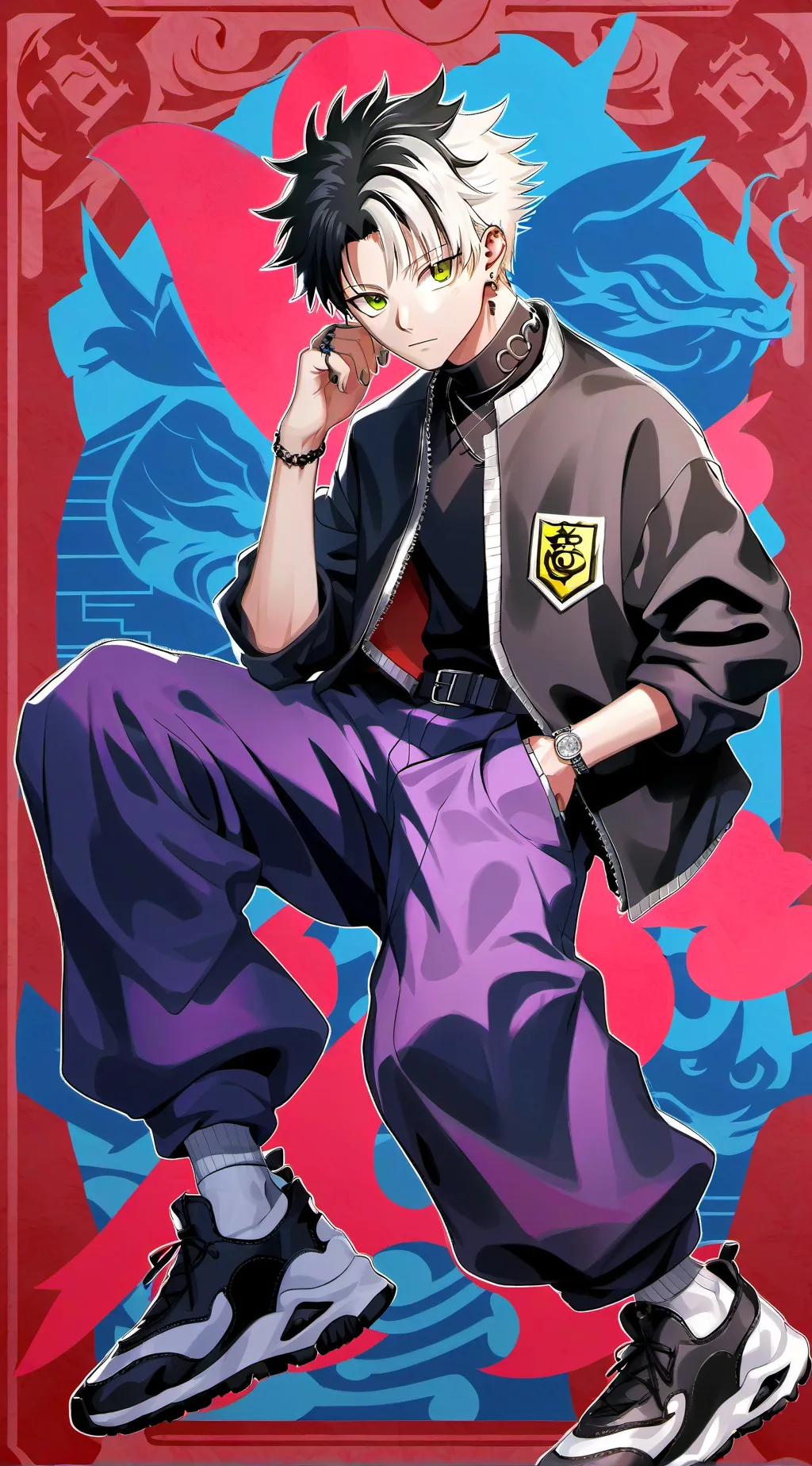 ai character: JJK Cast Member background