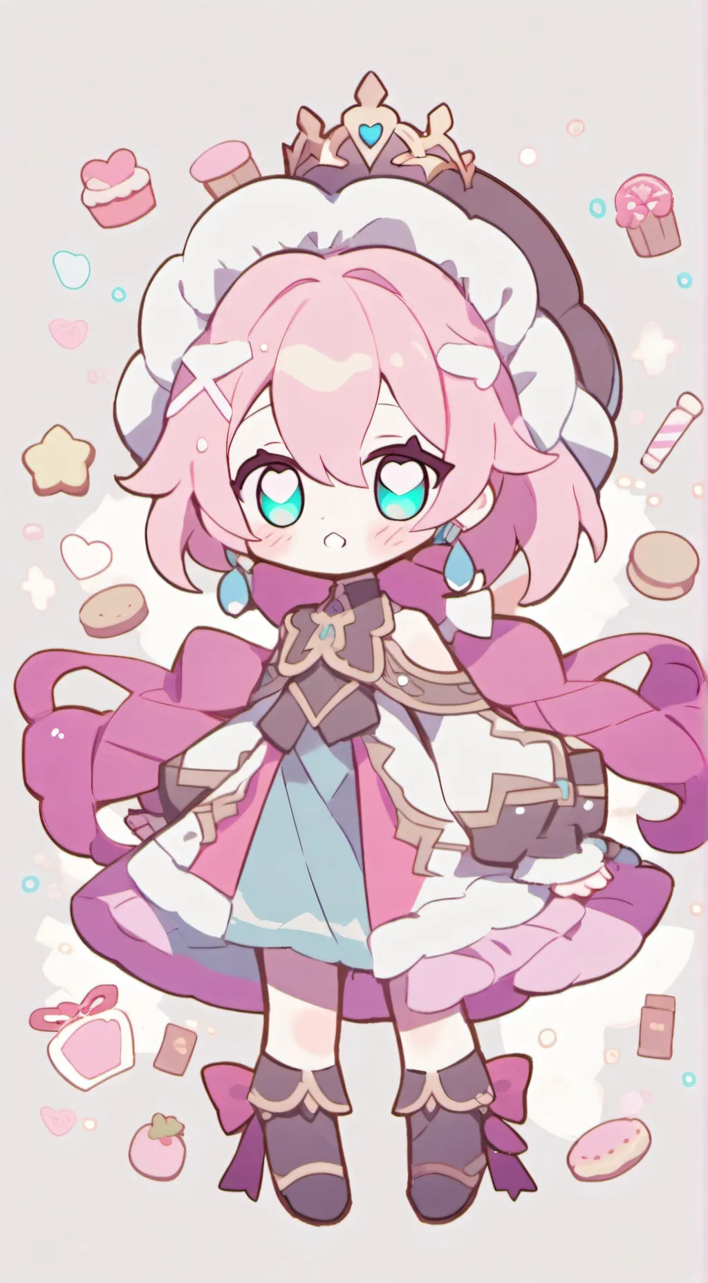 ai character: cookie background