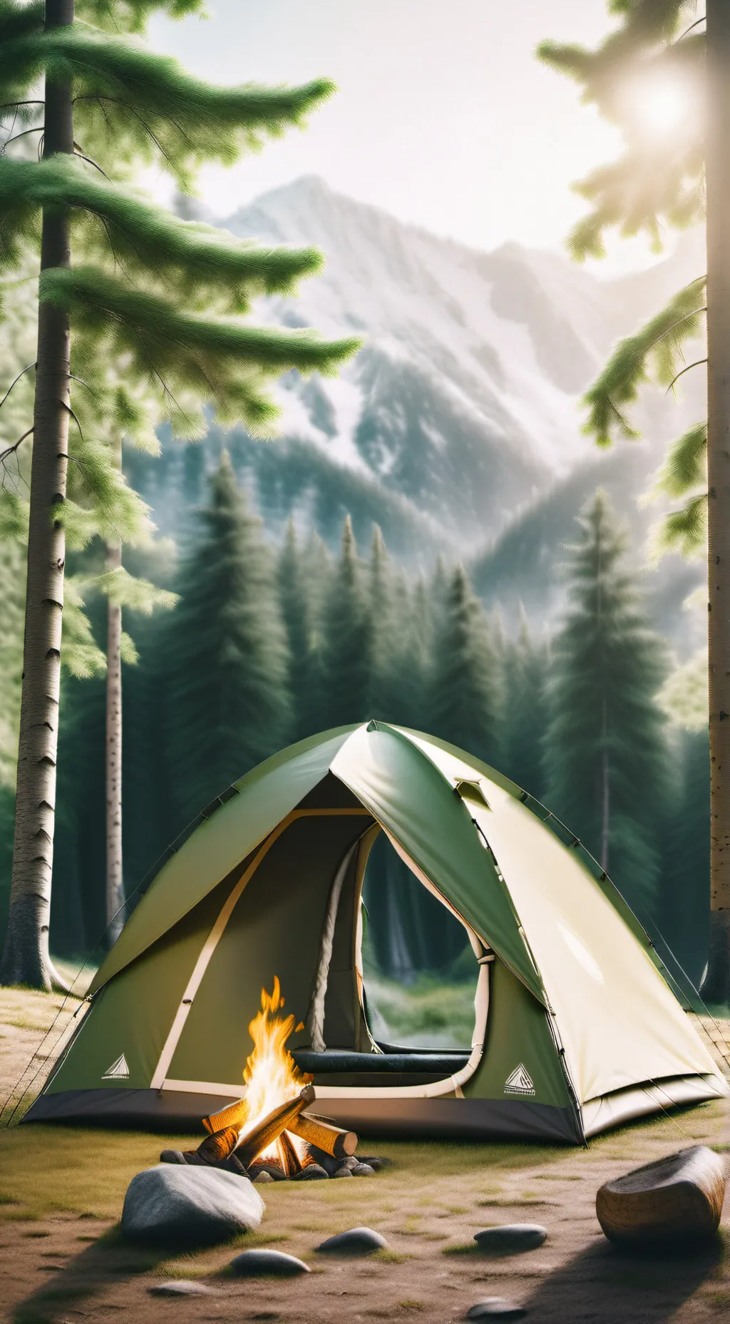 ai character:  ⛺️ CAMPING⛺️  background