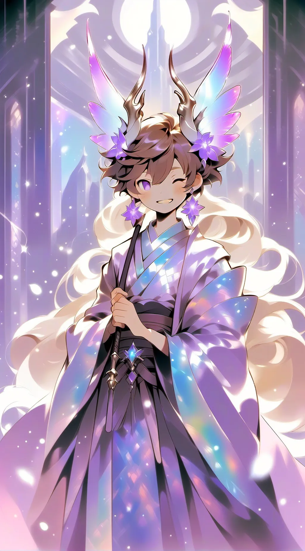 ai character: ᒪᗴᗝ(🅻🅴🅾) background