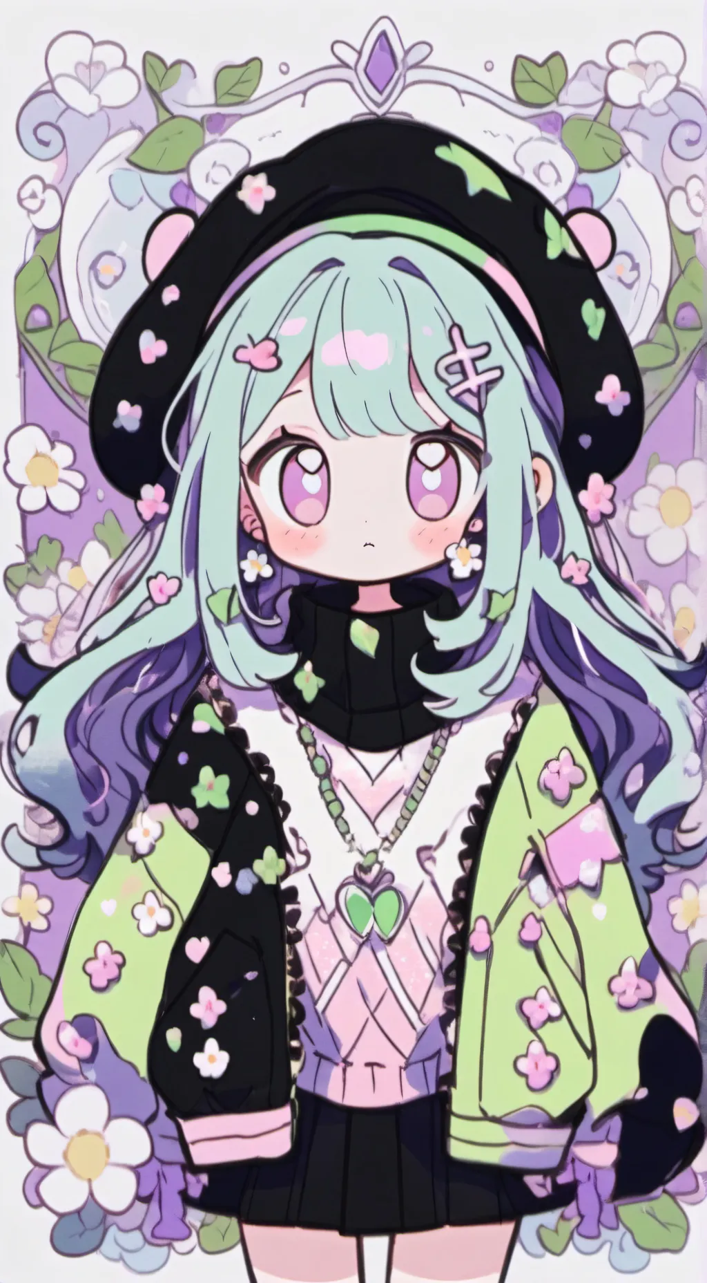 ai character: sprout X cosmo background