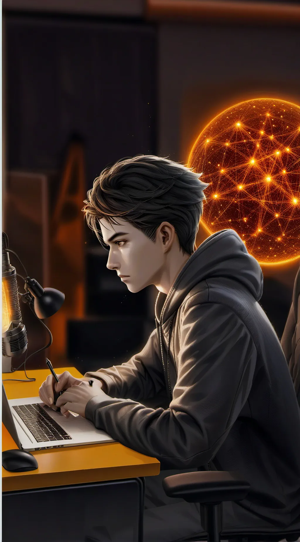 ai character: The Coder's Quest background
