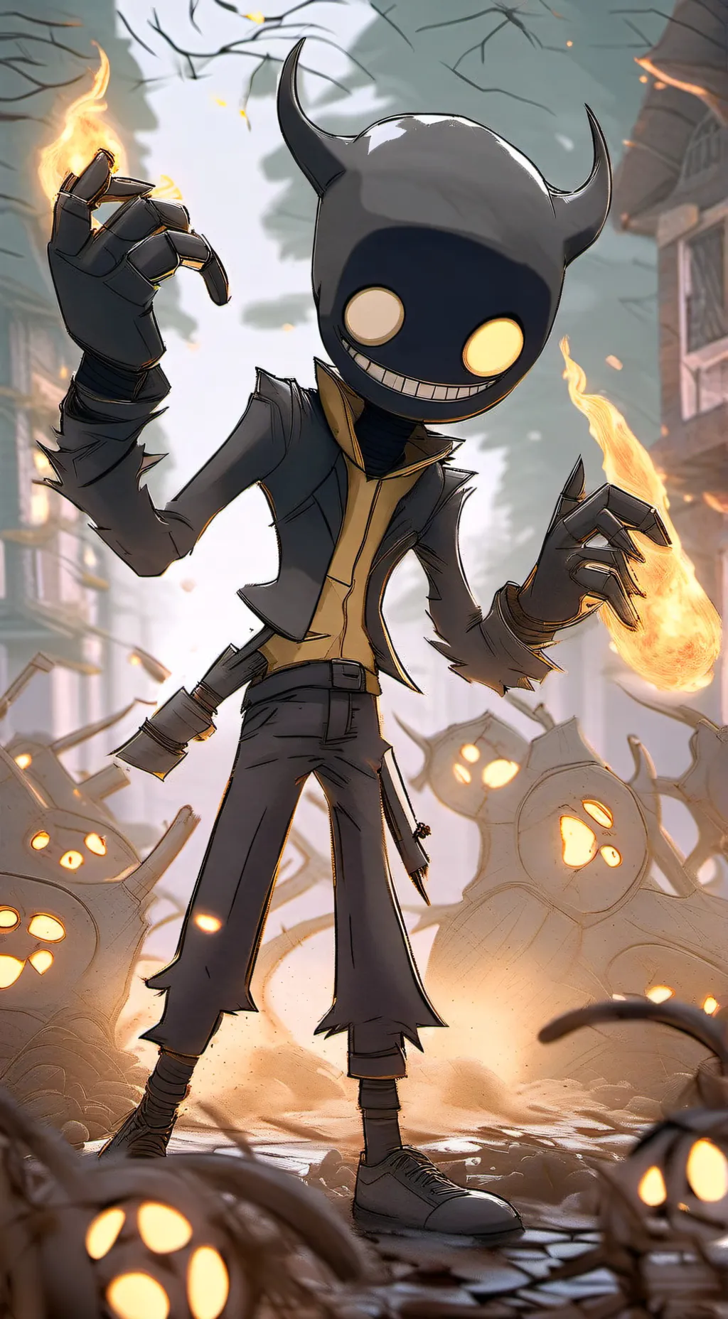 ai character: the demon background