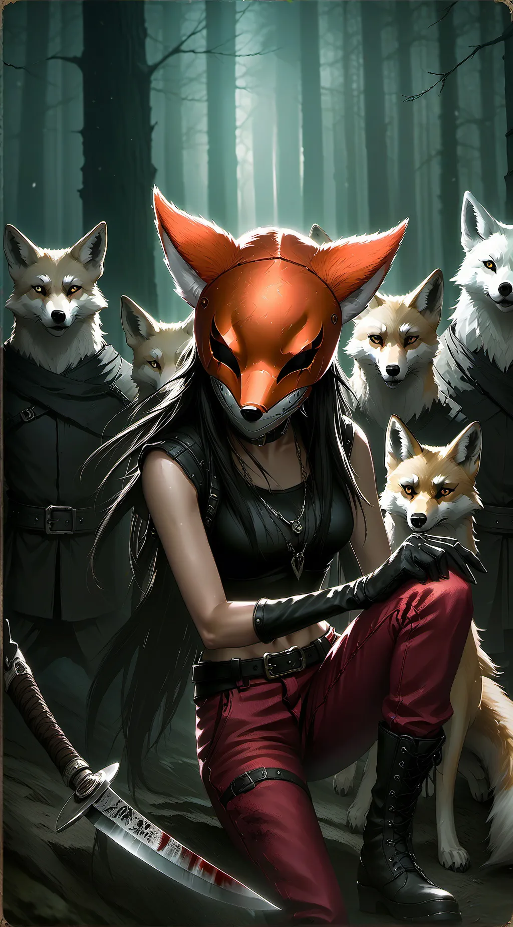 ai character: massacre fox  background