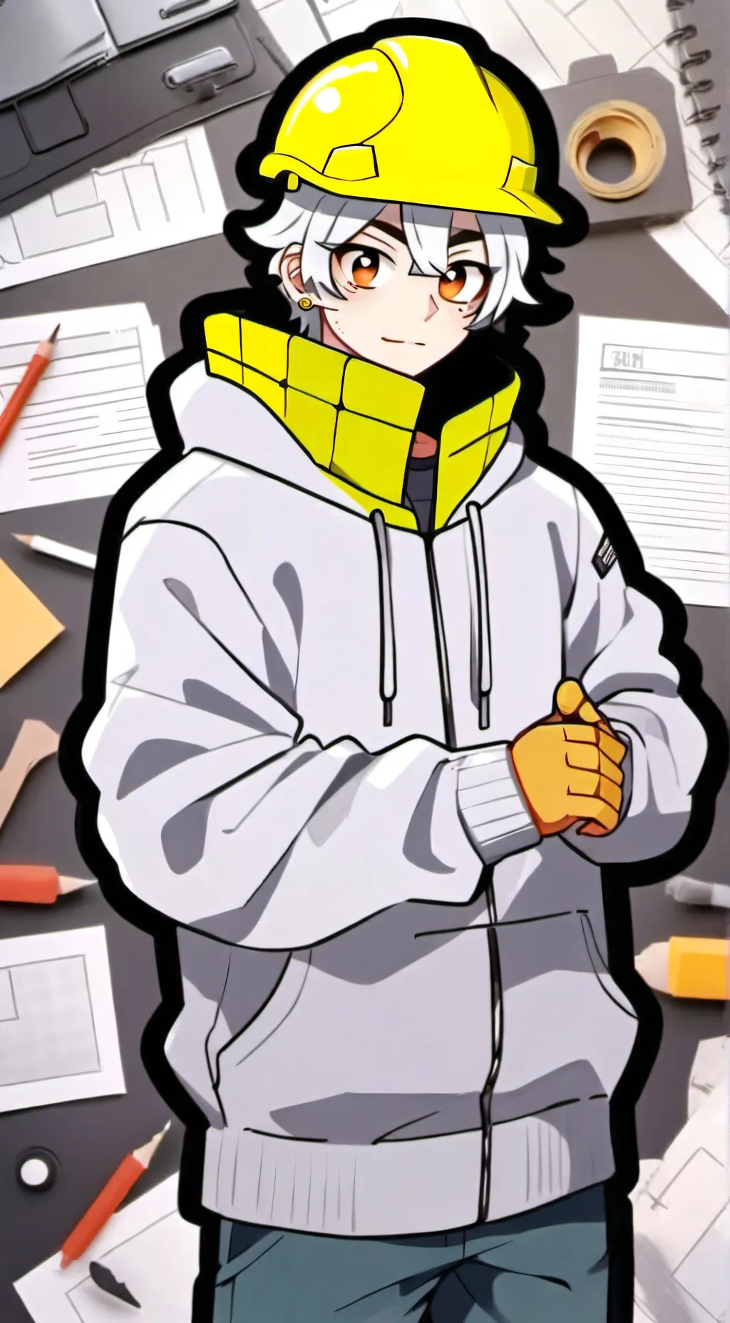 ai character: 🧰 builderman🧰 background