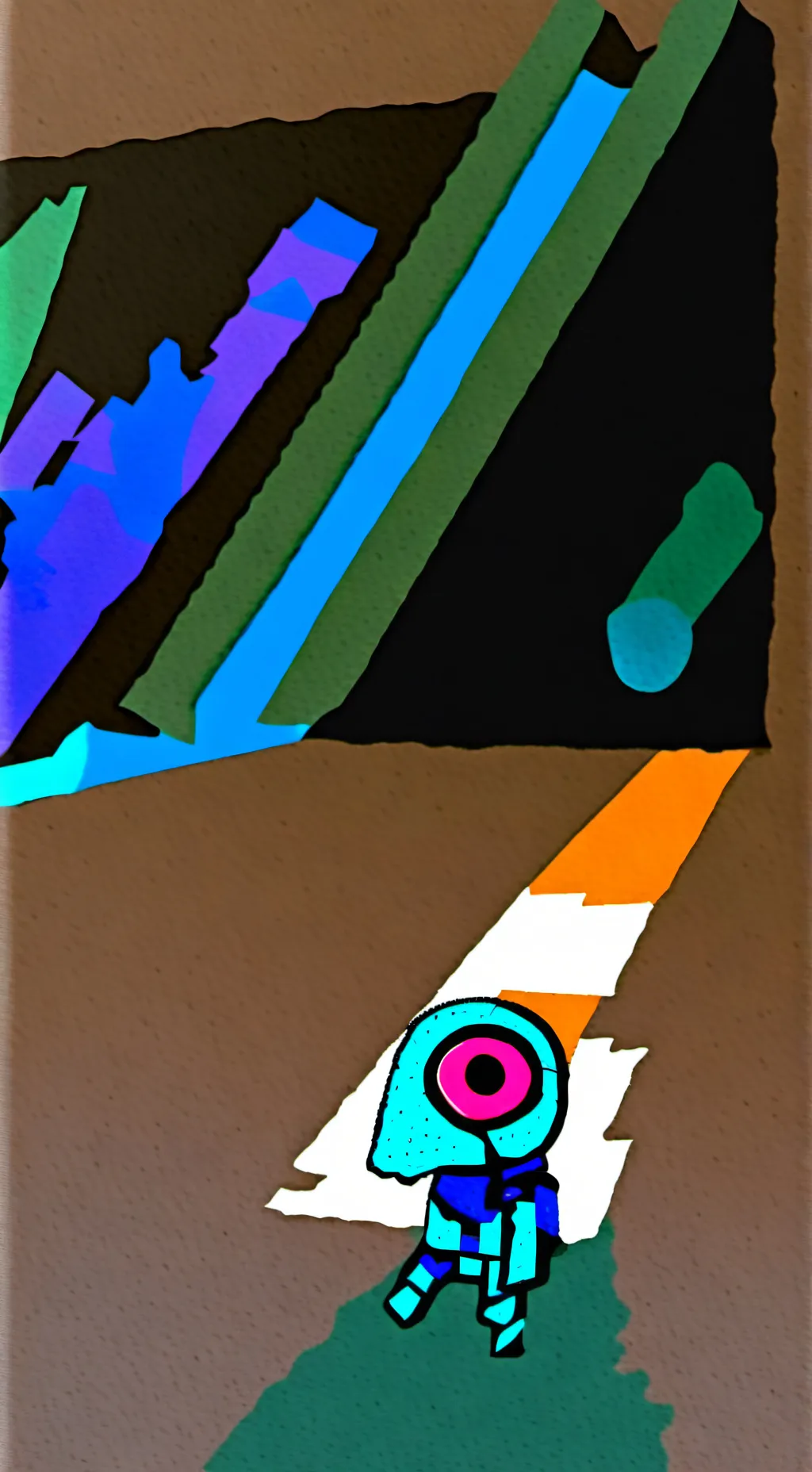 ai character: Dandy. World.;)  background