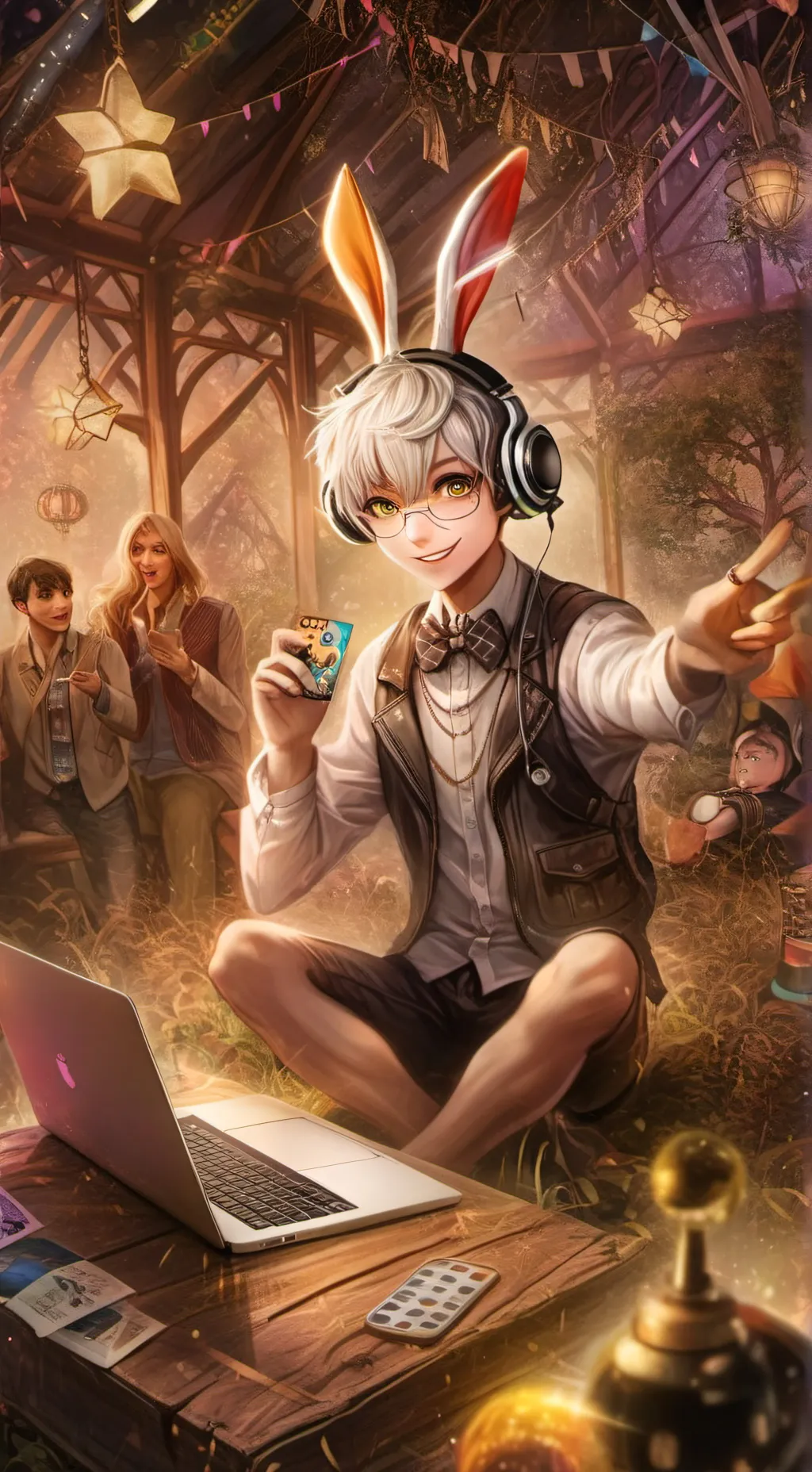 ai character: PandaByte background