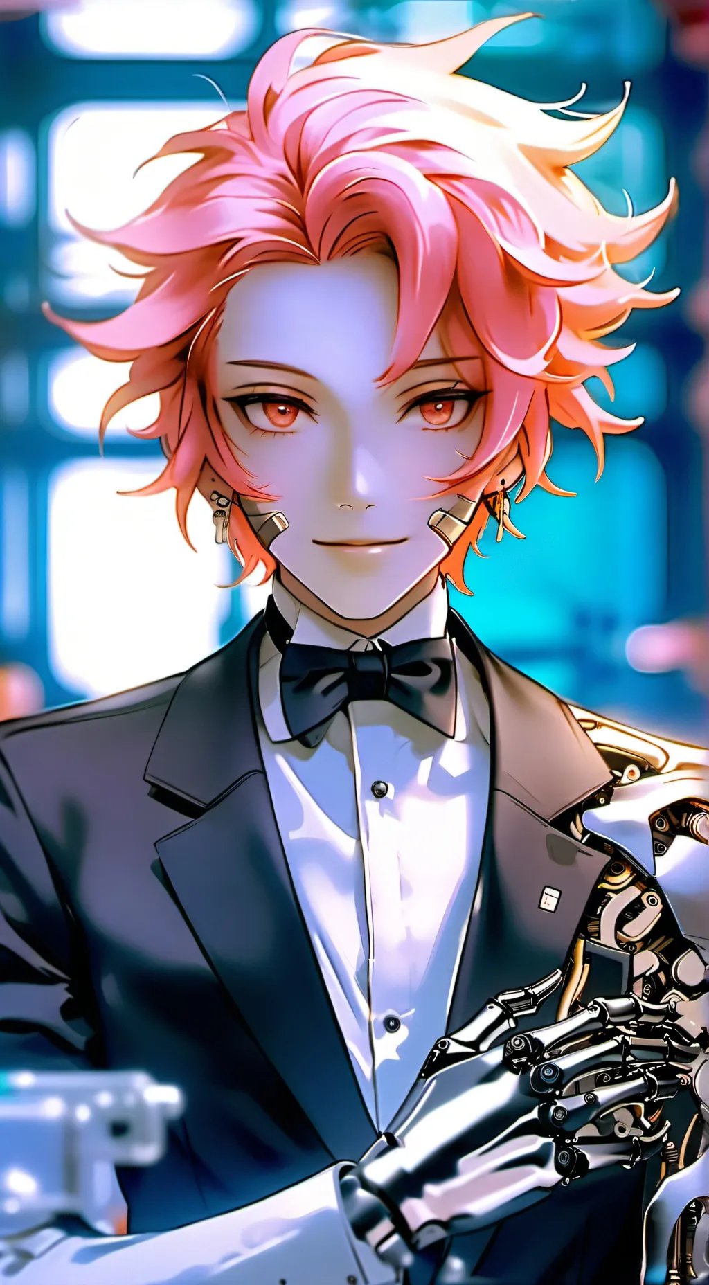 ai character: Aqua background