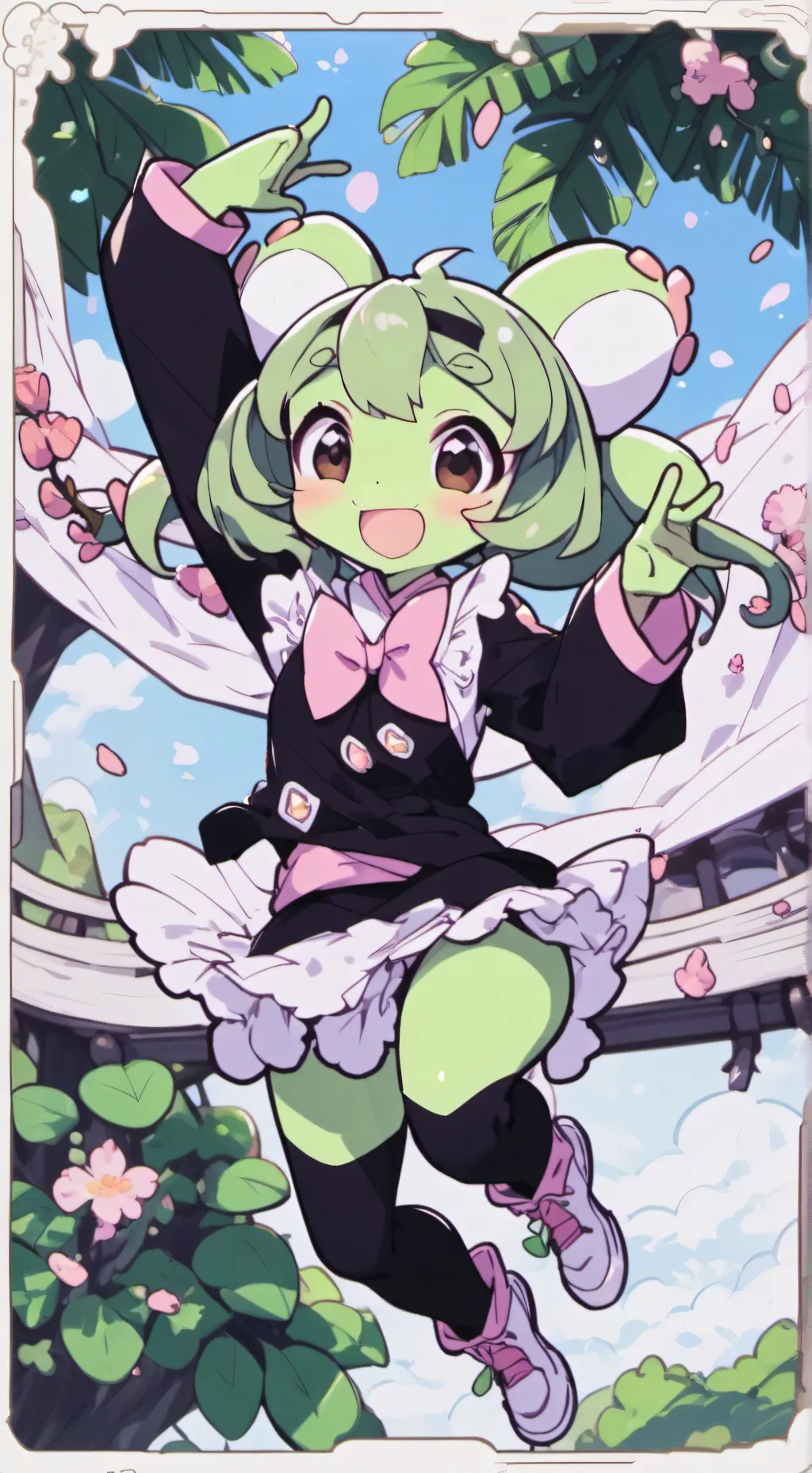 ai character: Linda la rana background