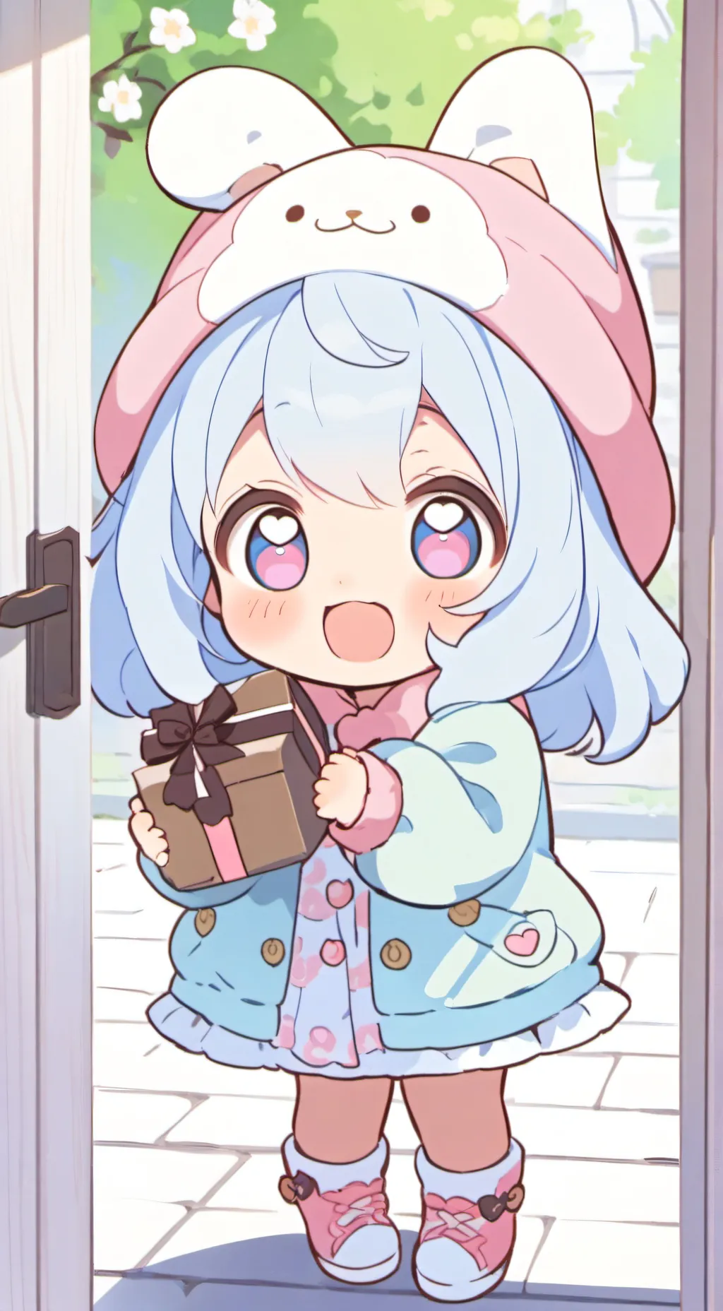 ai character: cookie baby🍪 background