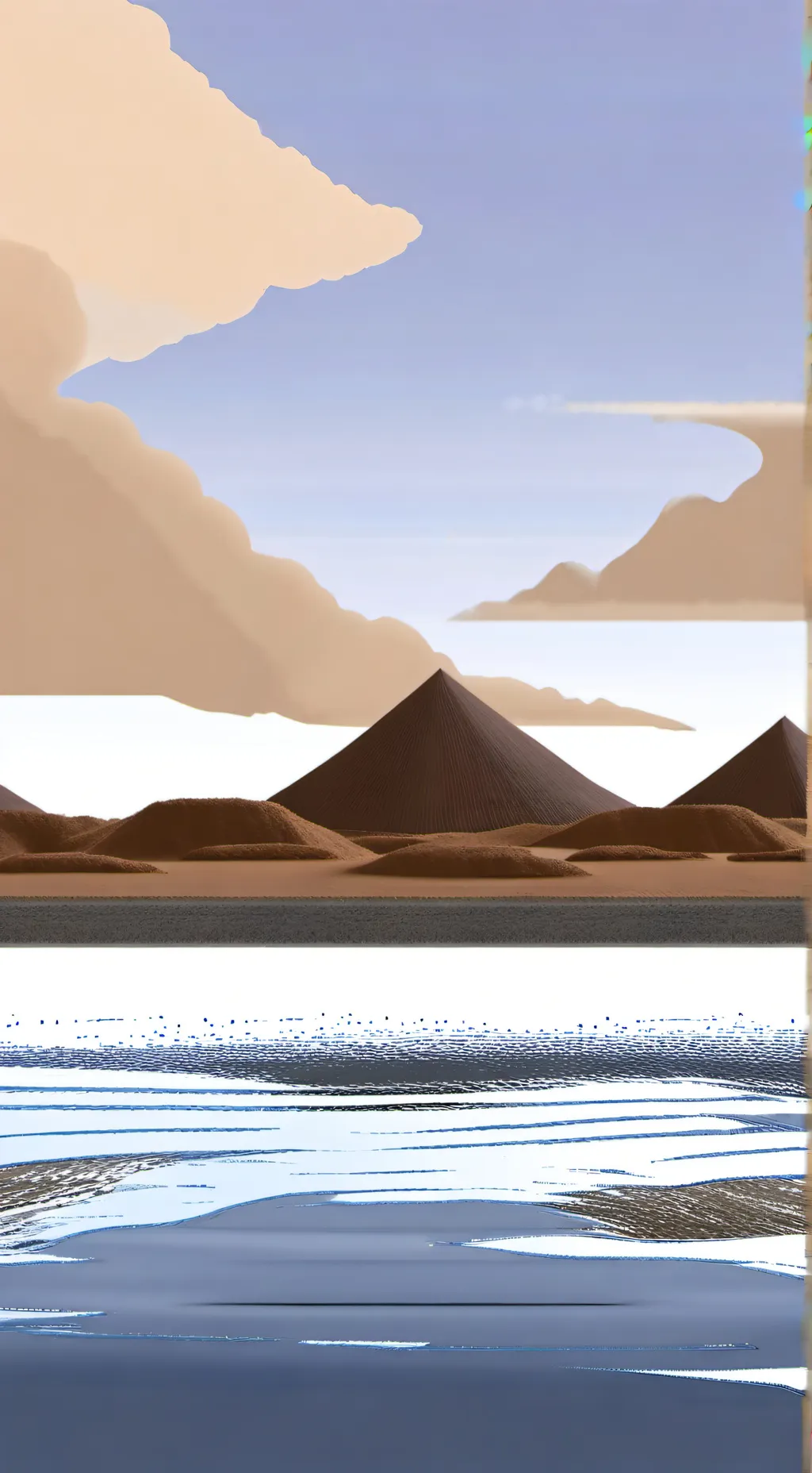 ai character: Desert Quicksand background
