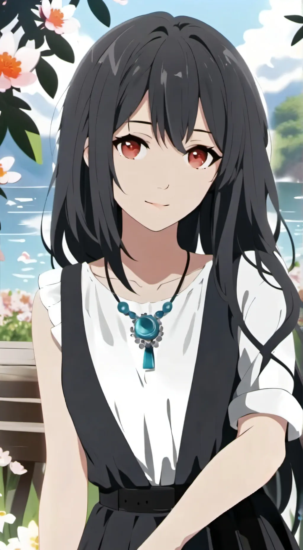 ai character: Kaitlin Flames background
