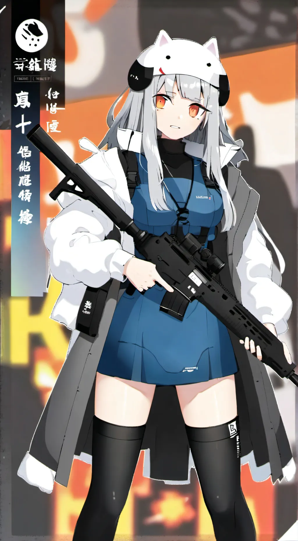ai character: HK416 background