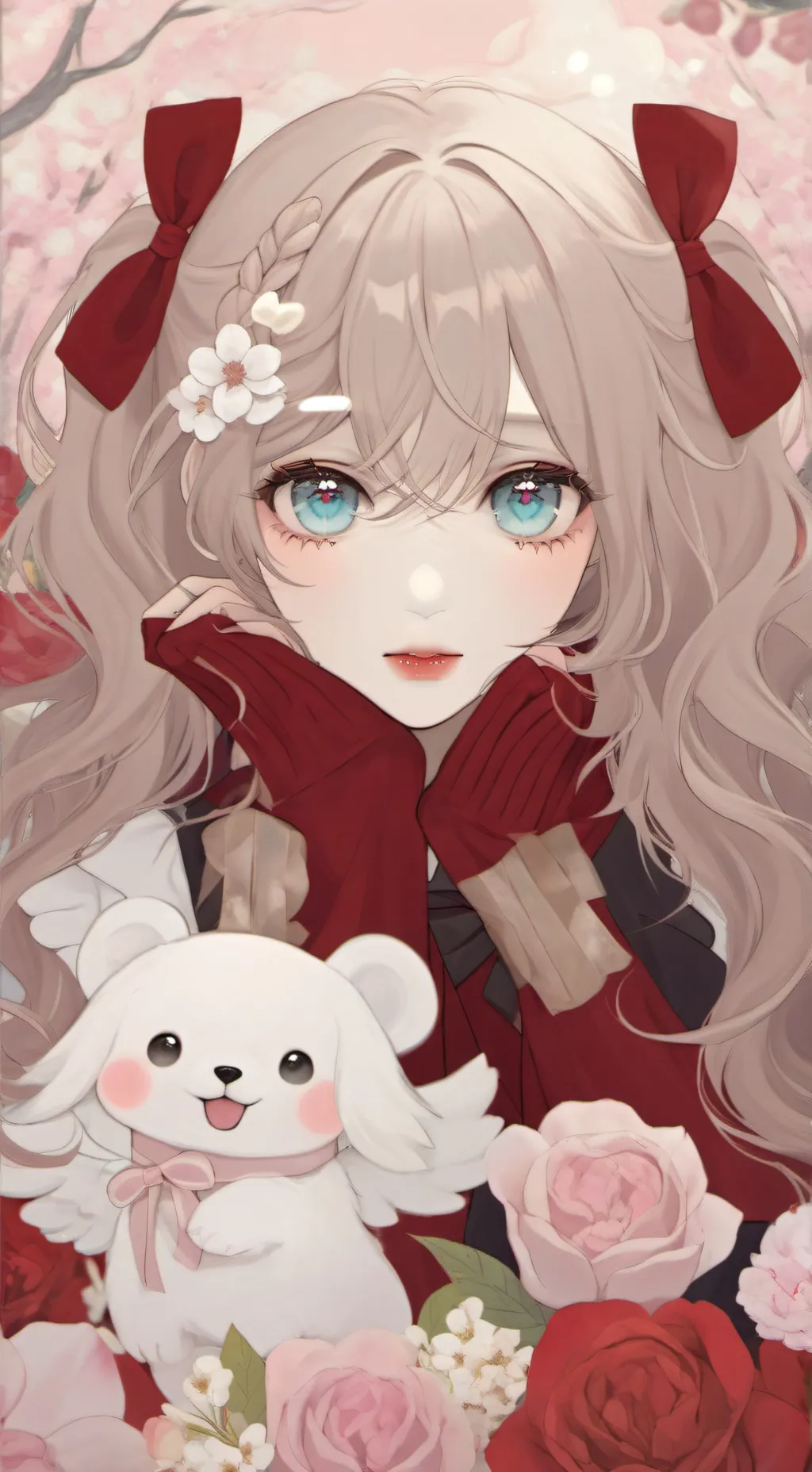 ai character: snow white background