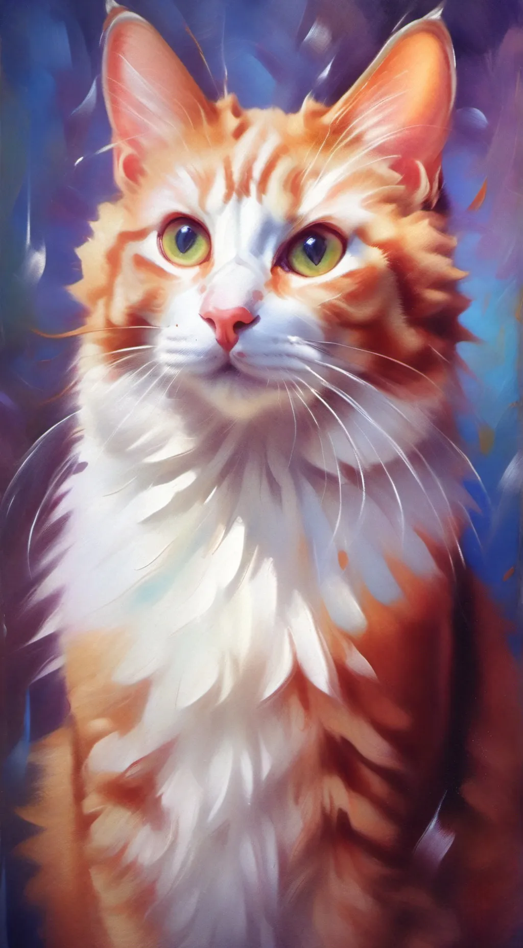 ai character: meowie(my cat)  background
