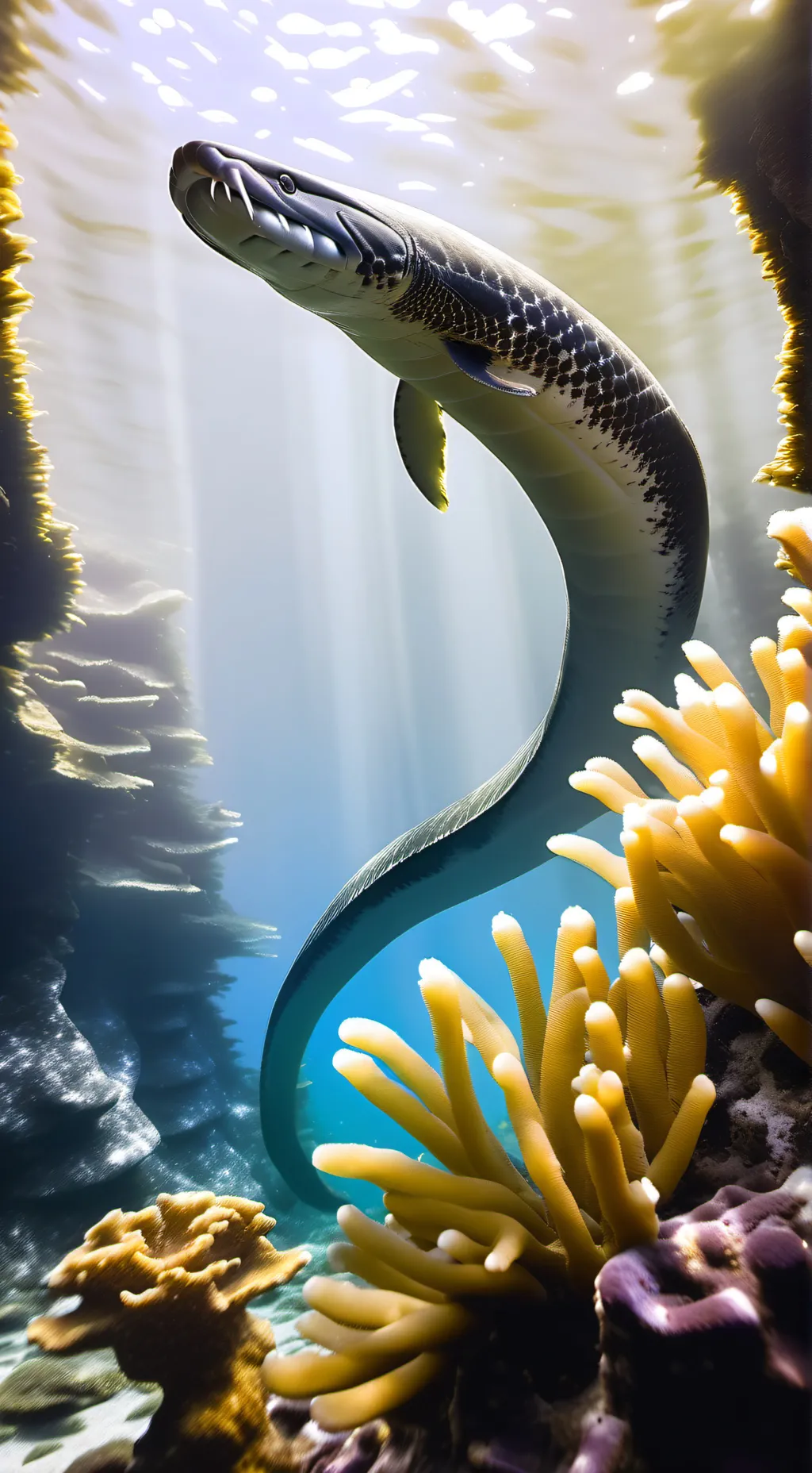 ai character: a eel background