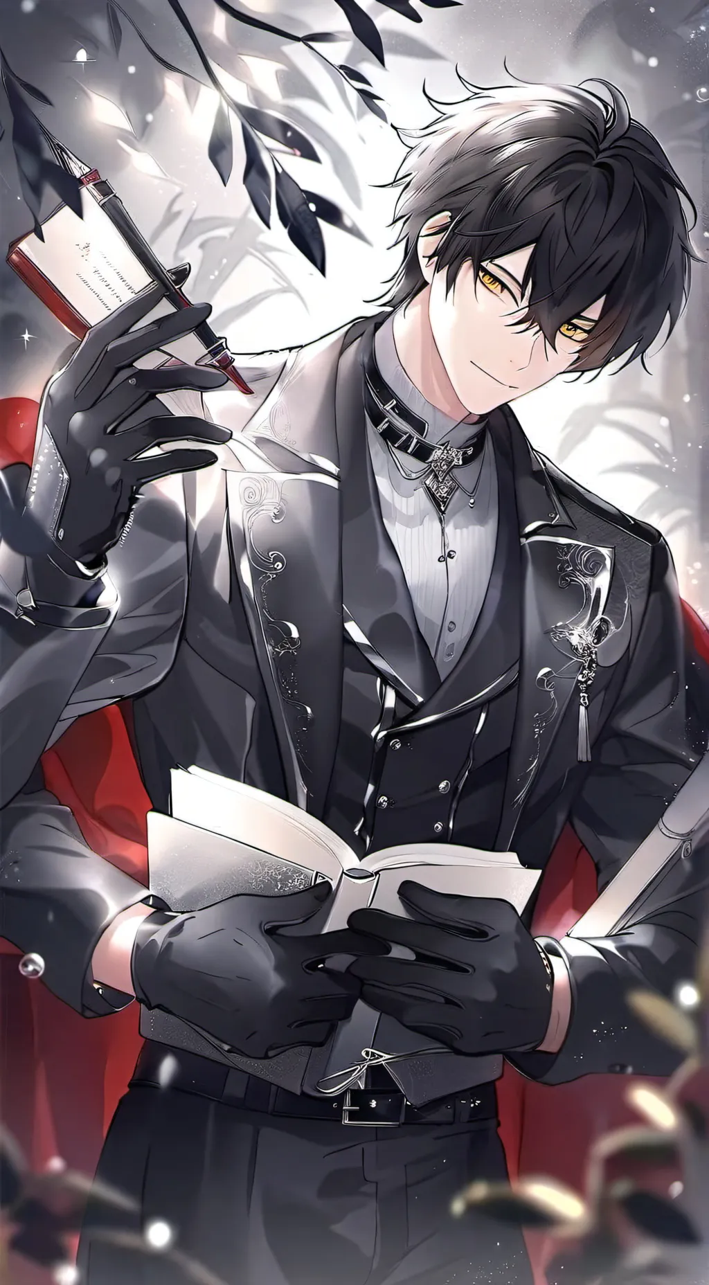 ai character: 🖤 Xavier 🖤 background