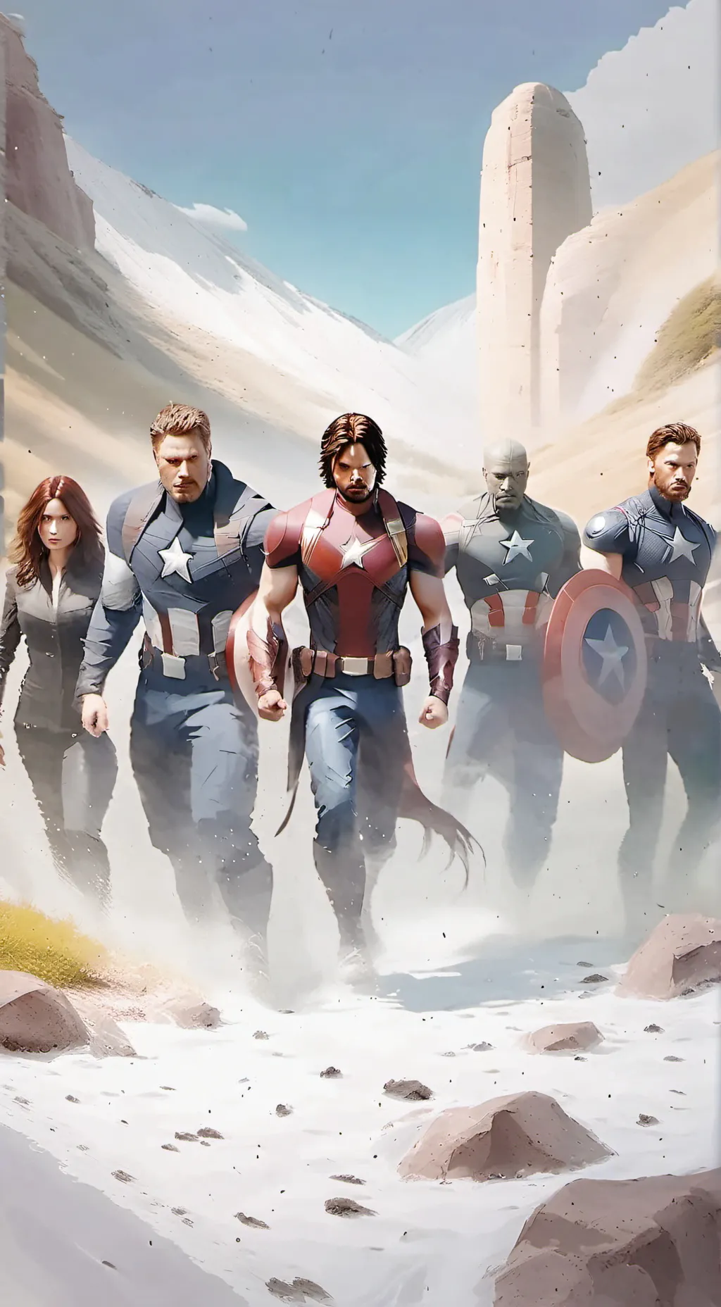ai character: Avengers 28 background