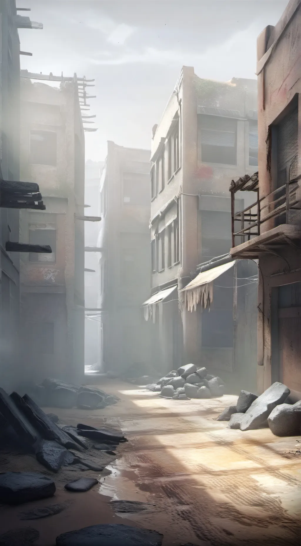 ai character: A old town  background